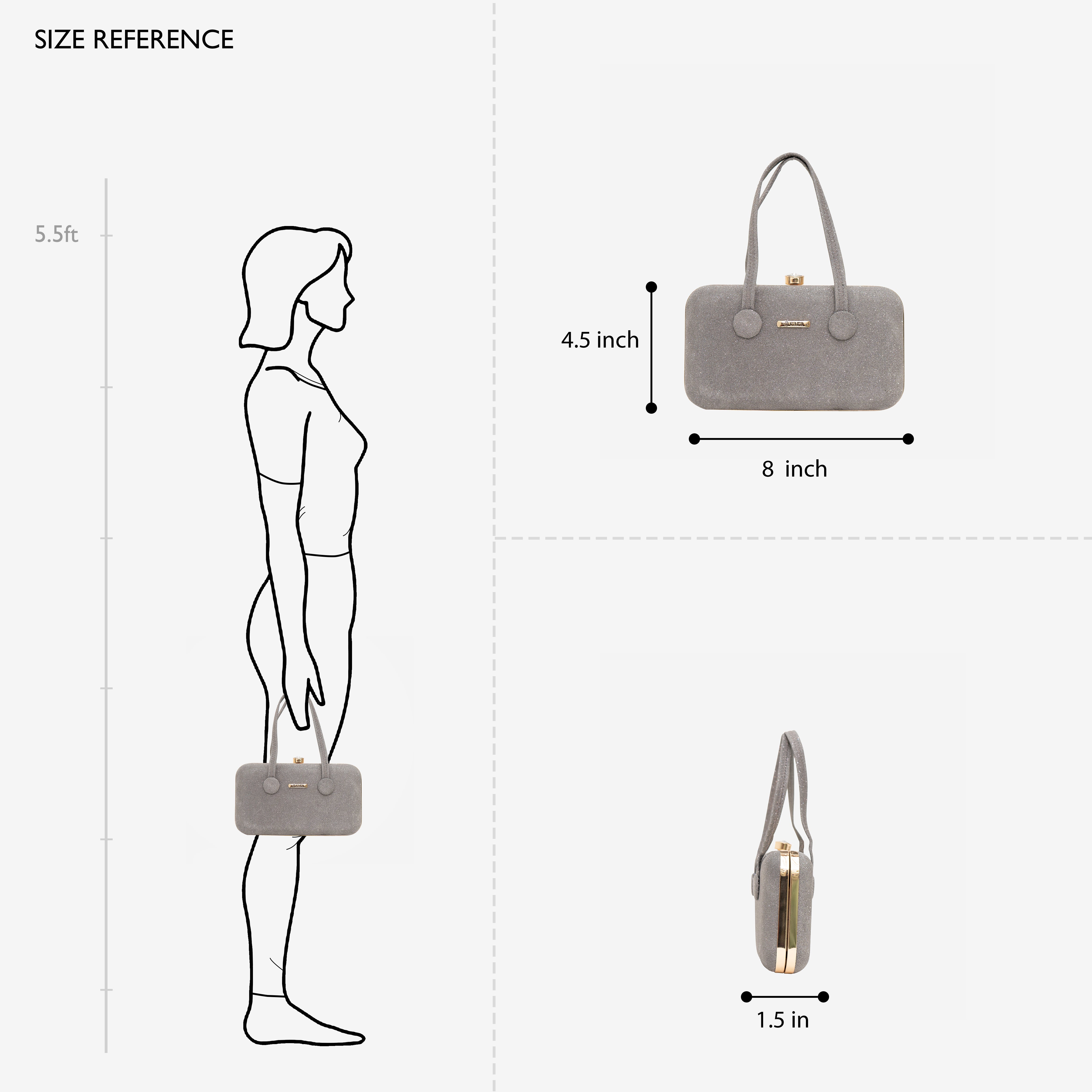 Grey Celestial Clutch | cara