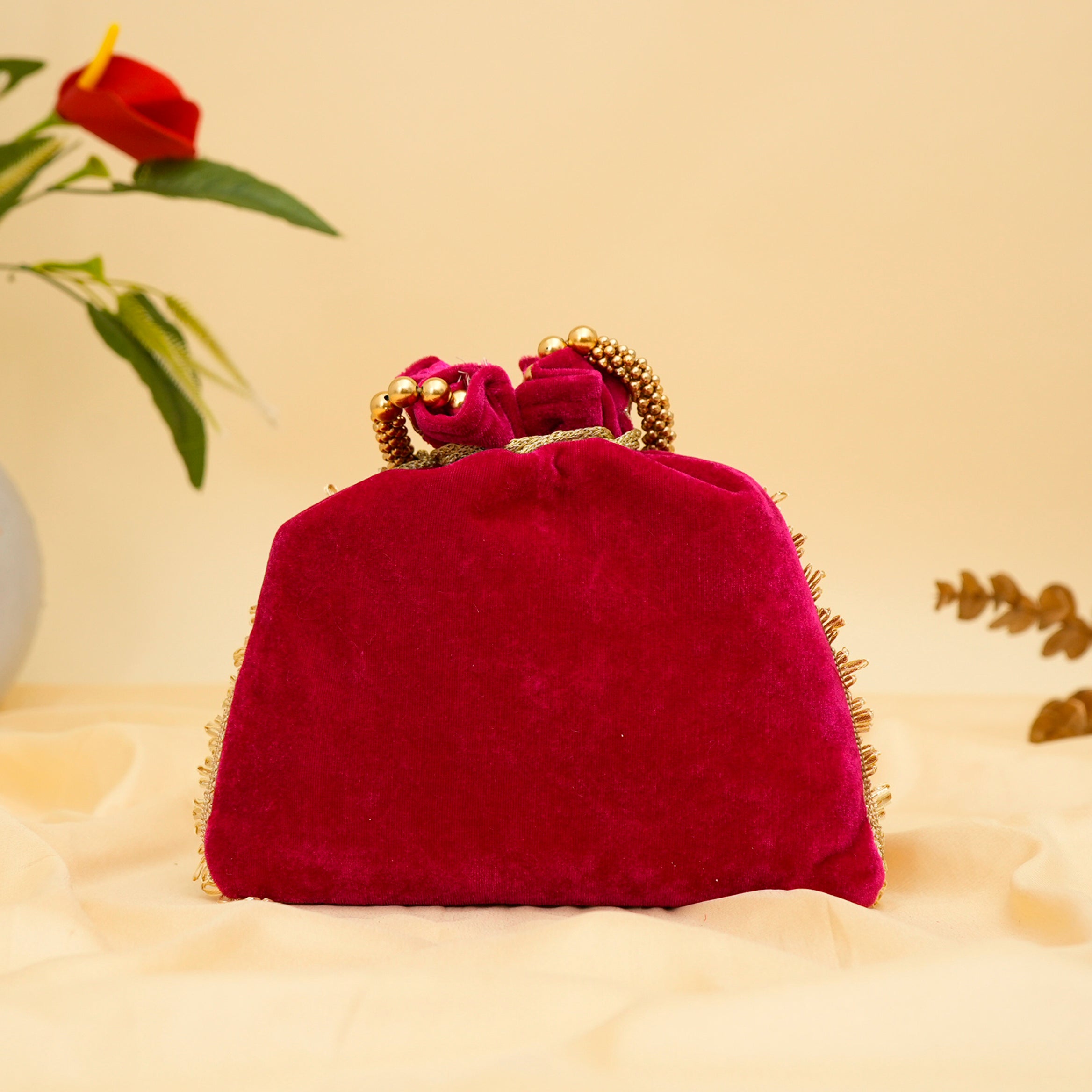 Peacock Elegance Potli