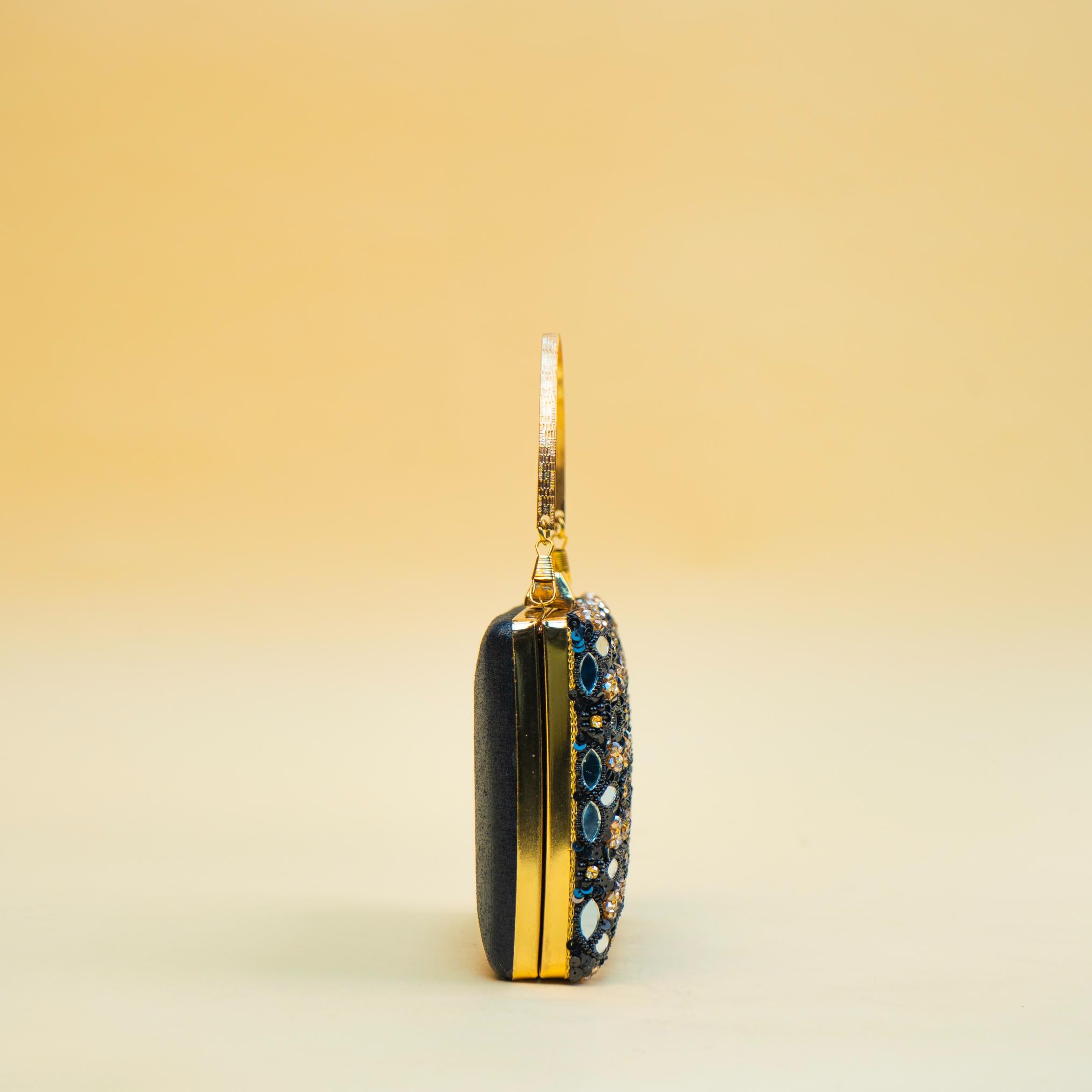 Celestial Mirrorwork Clutch