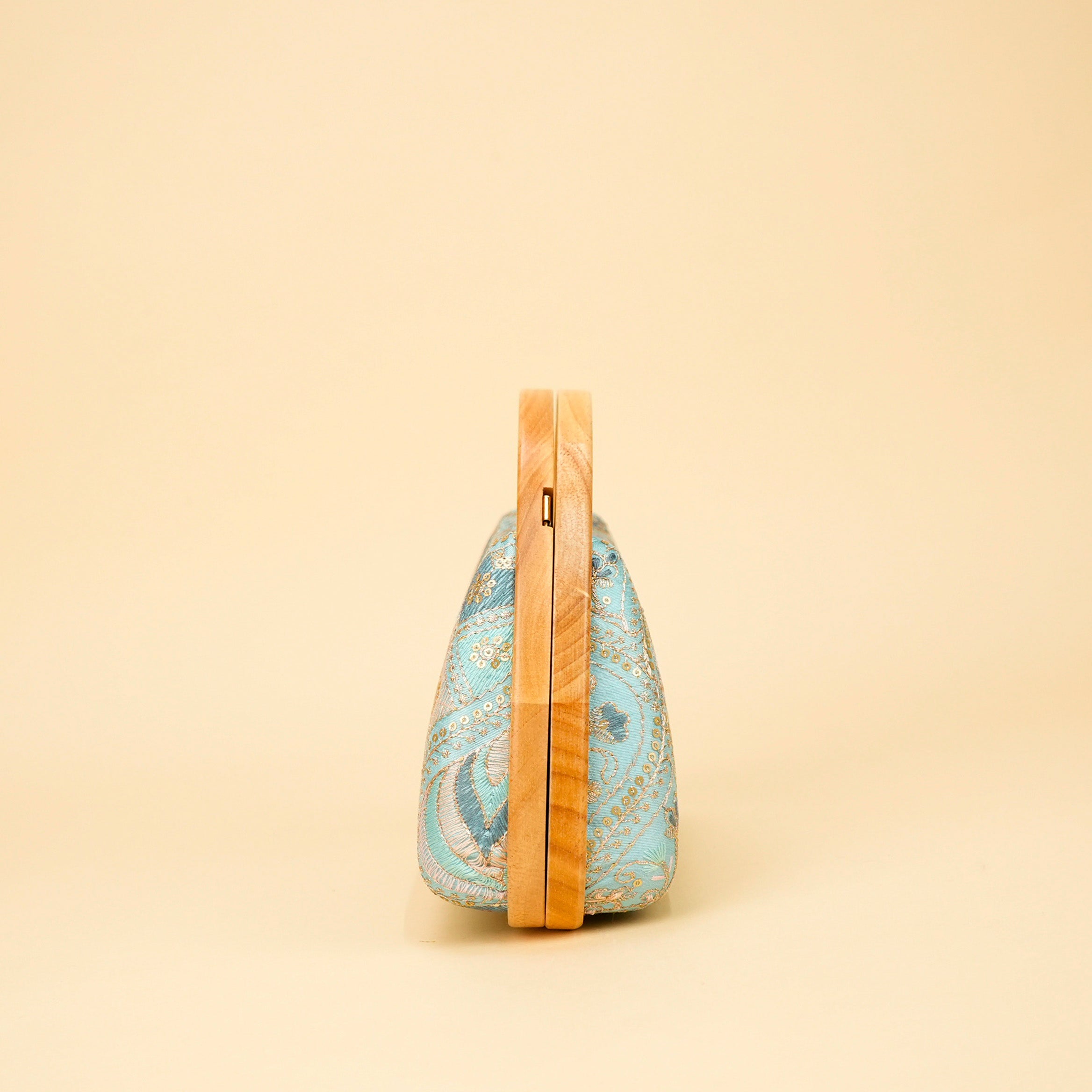 Aurelia Wood-Frame Clutch