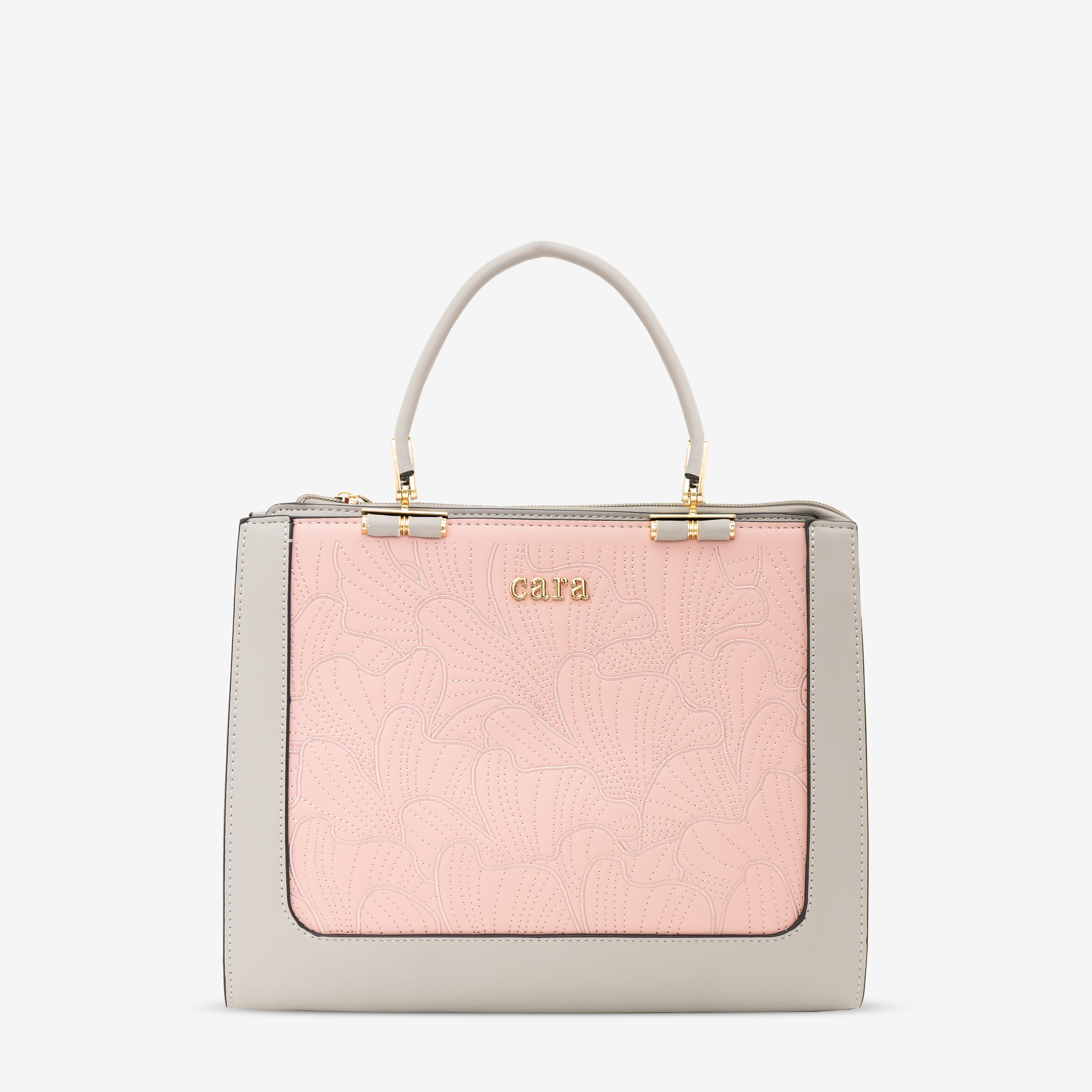 Grey Floral Eclipse Handbag | Cara