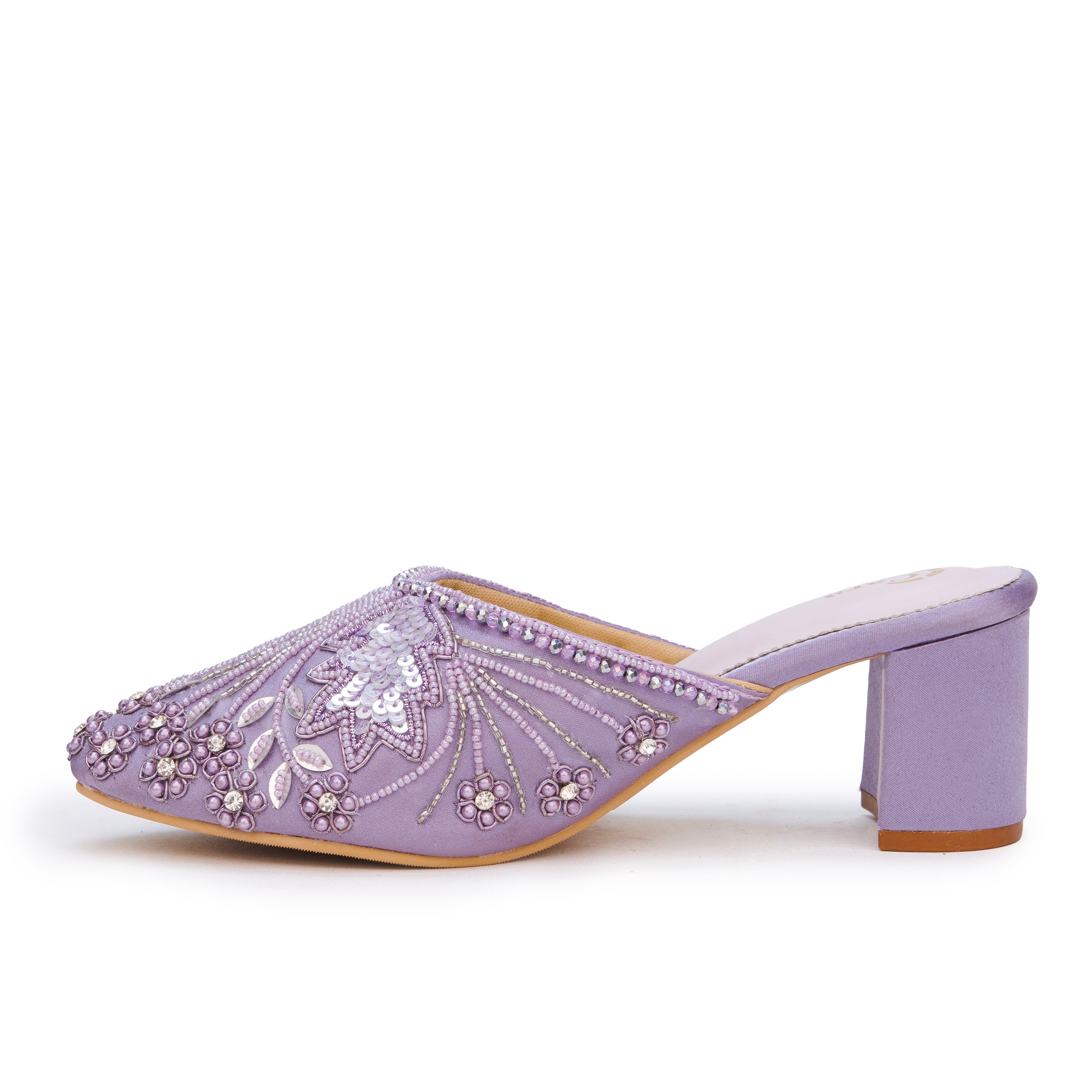 Festive Glide Beaded Heels