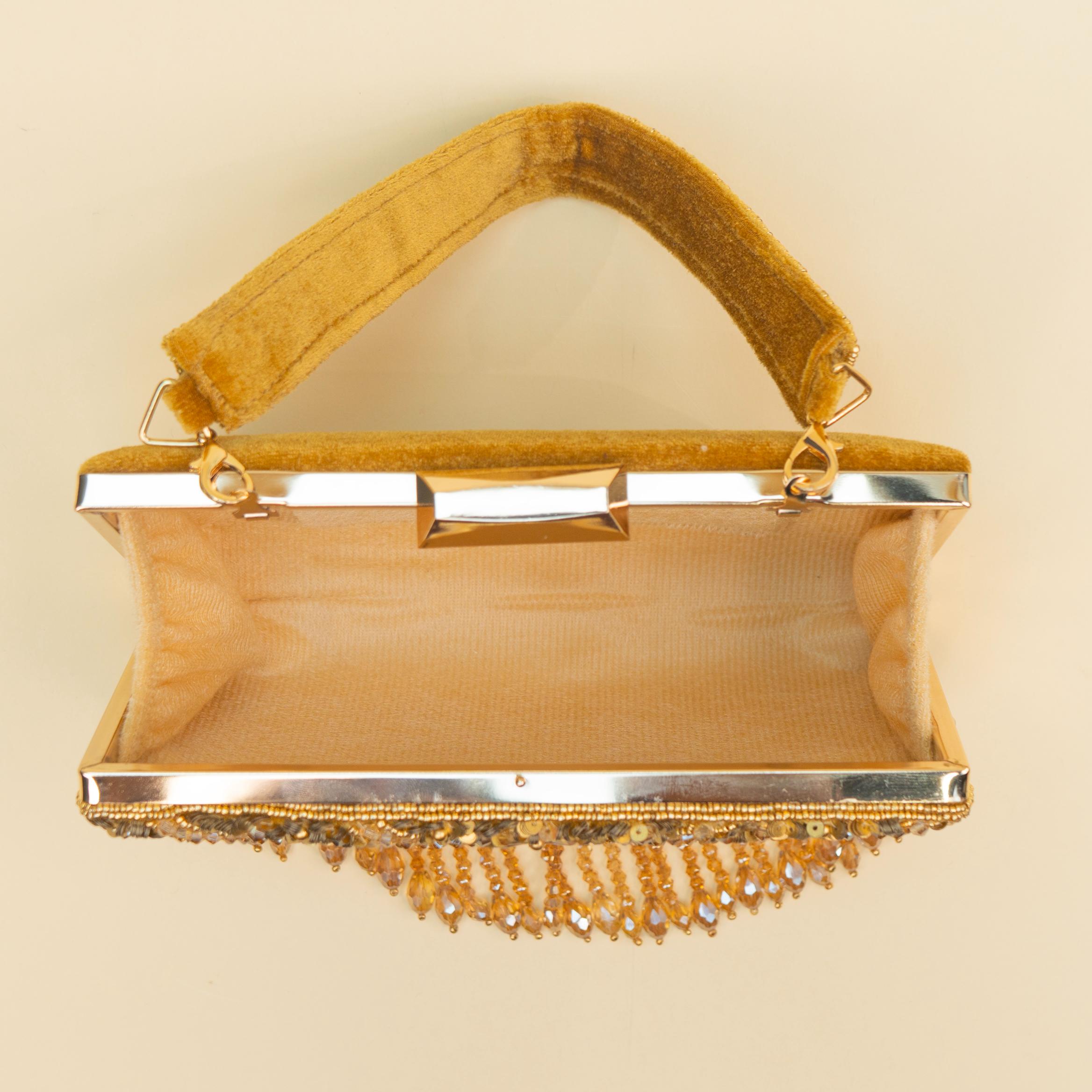 Timeless Pearl Gold Clutch