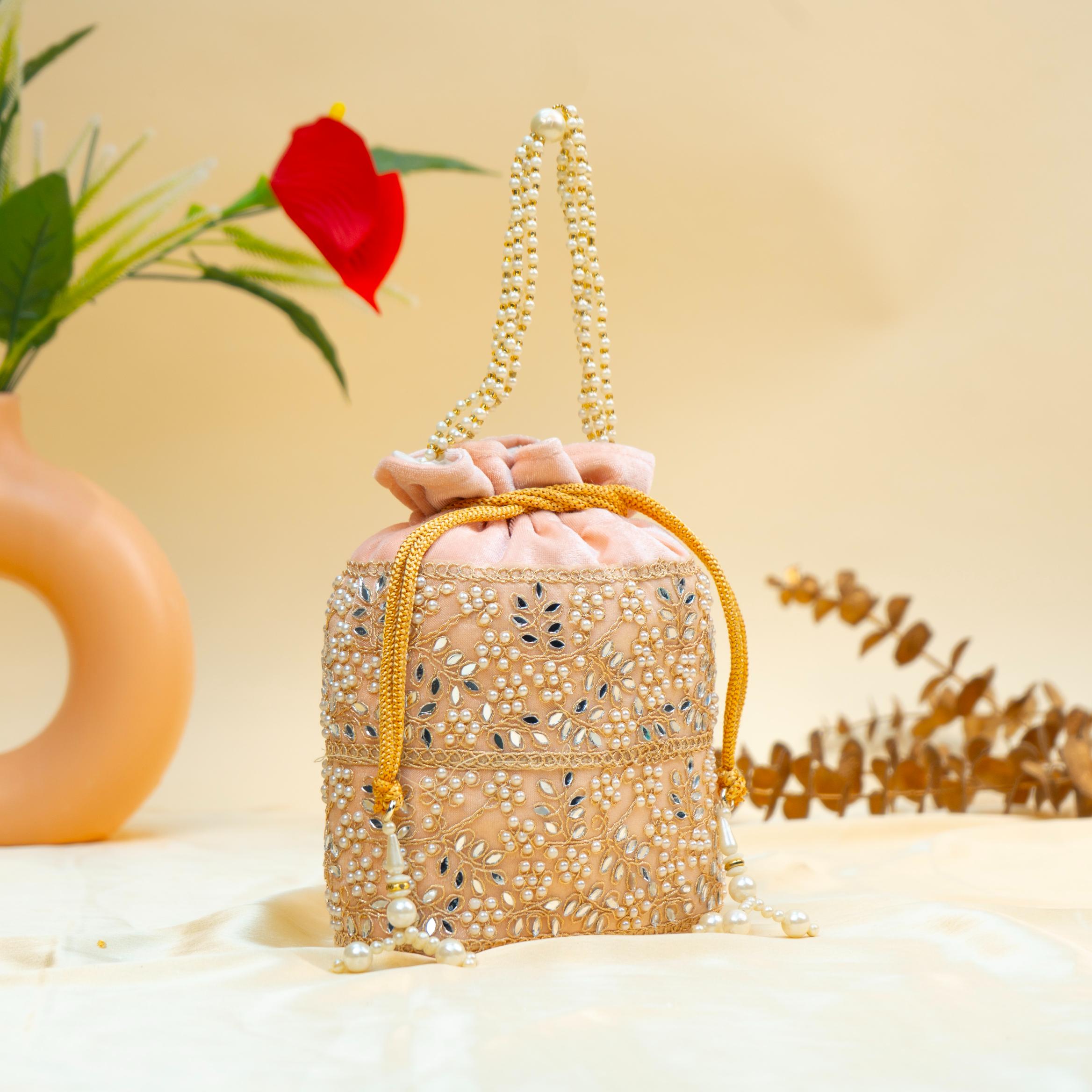 Grace Pearl Bead Potli