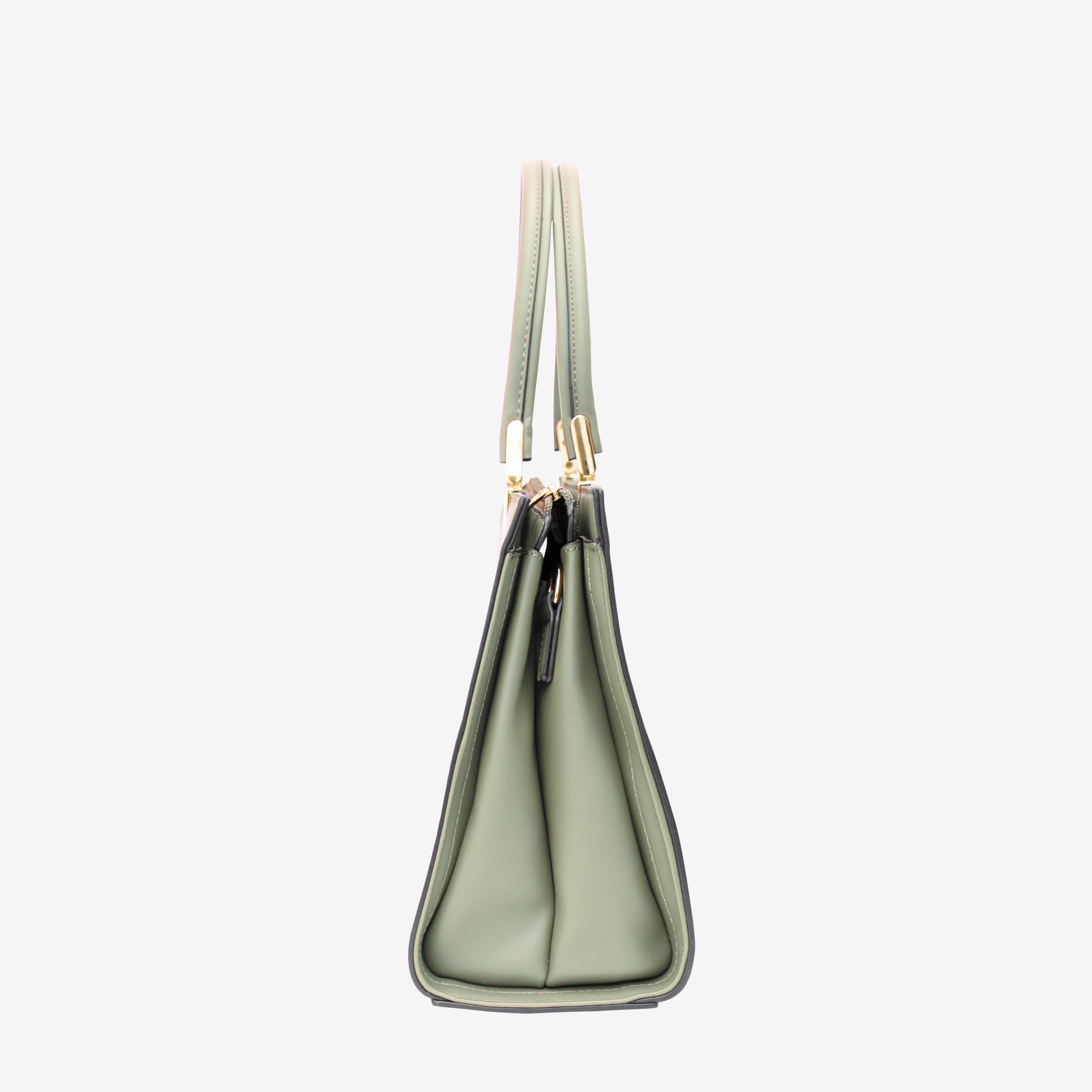 Green Boldly Striped Handbag | Cara