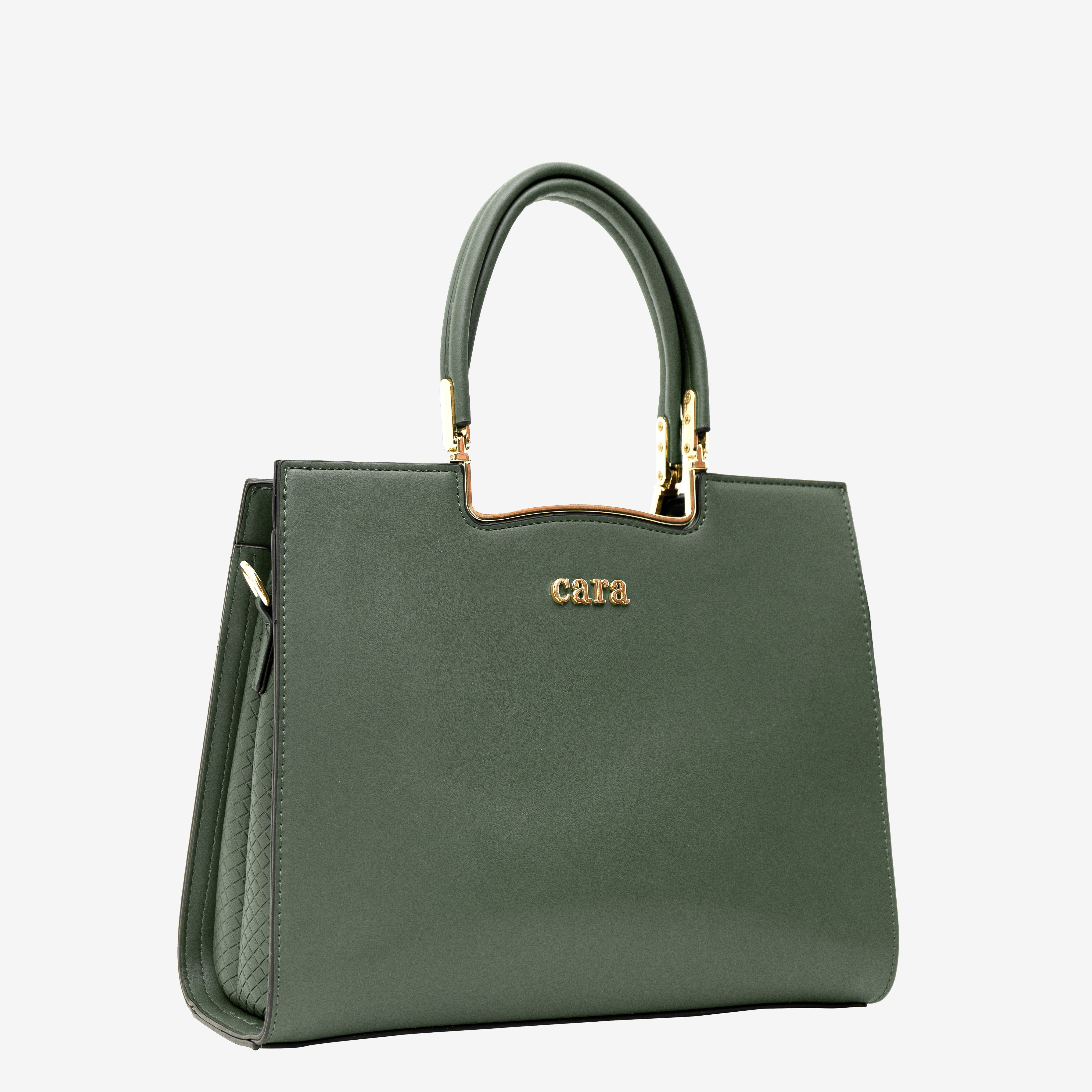 Green Neutral Carryall Handbag | Cara