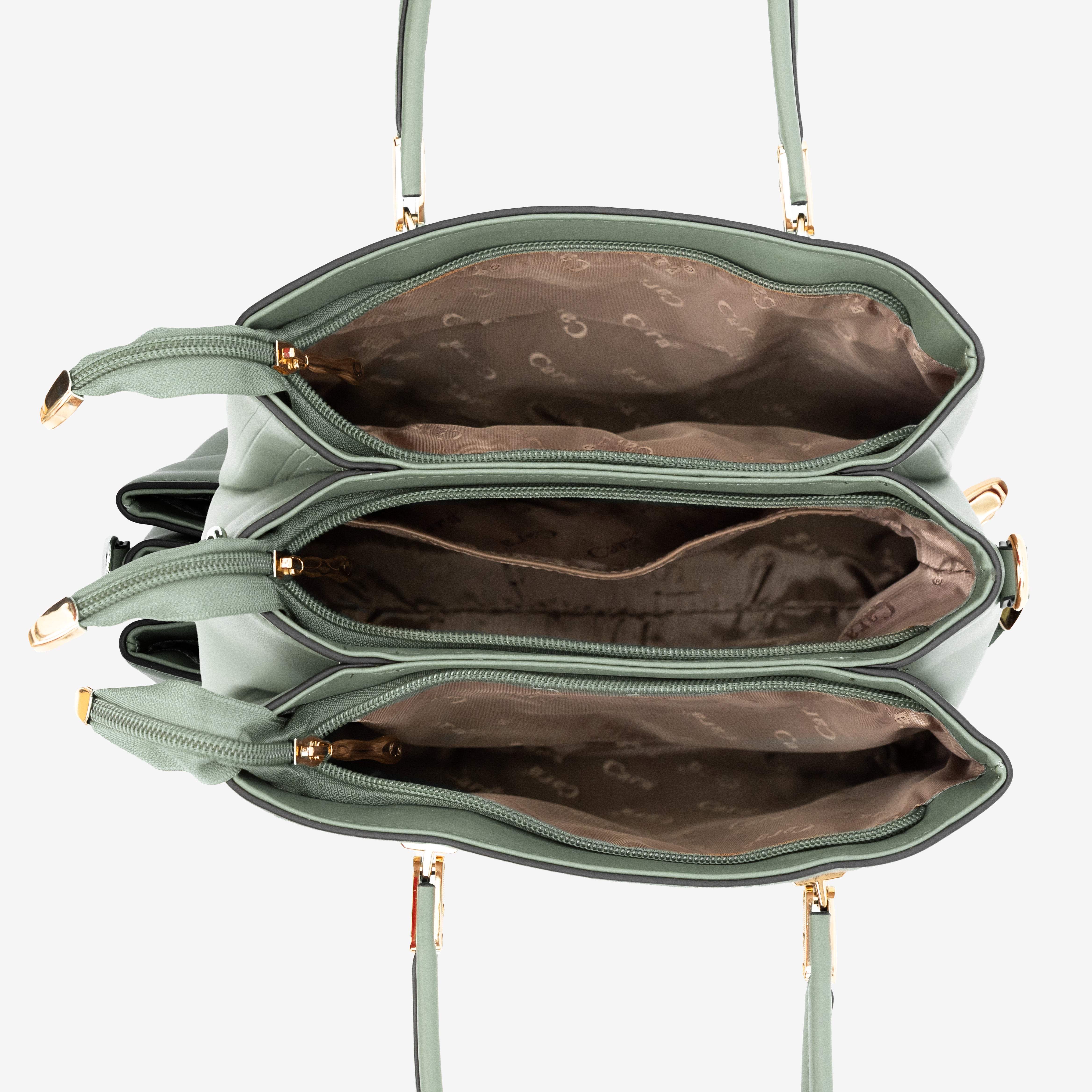 Olive Green Luxe Companion Handbag | Cara