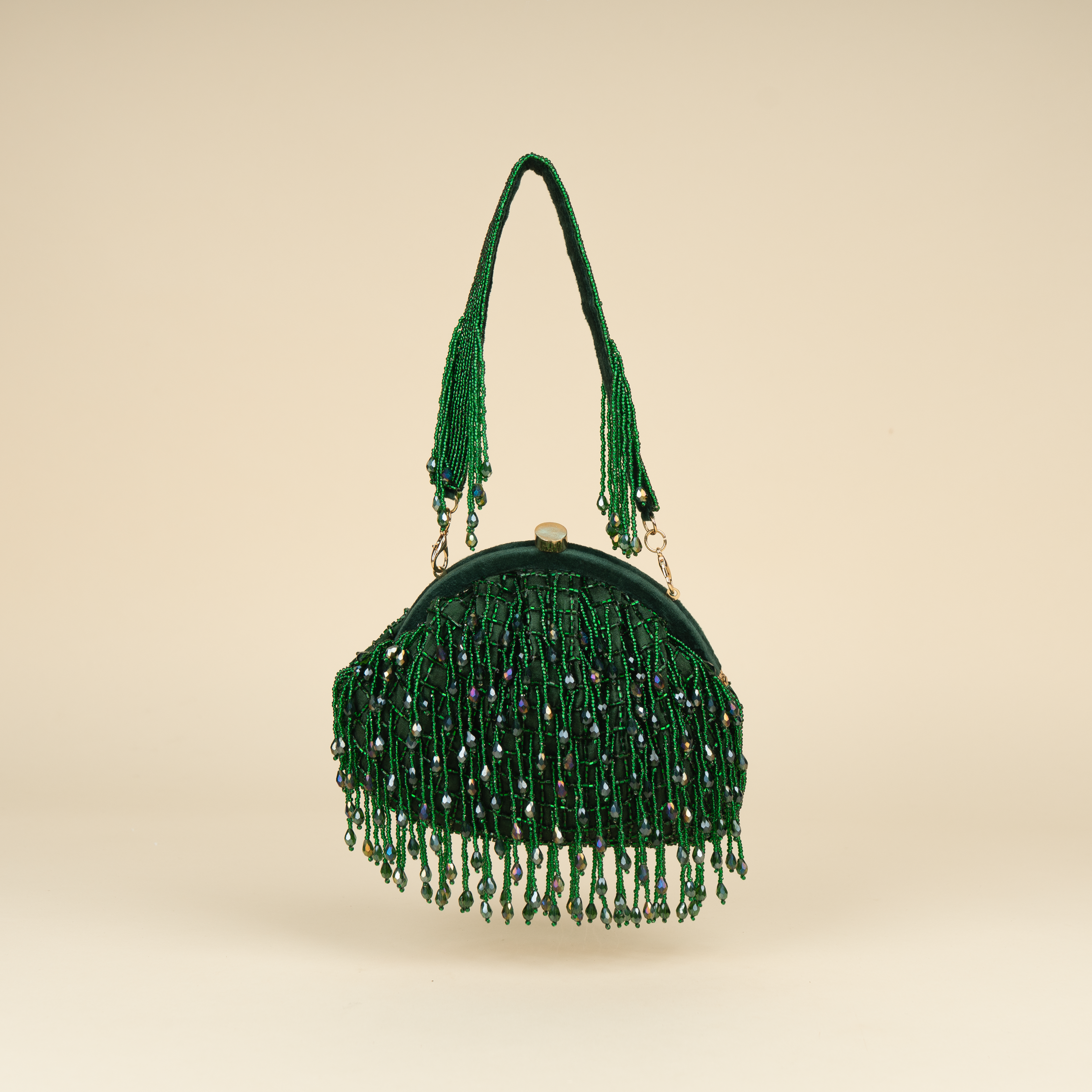 Opulent Pearl Satin Potli