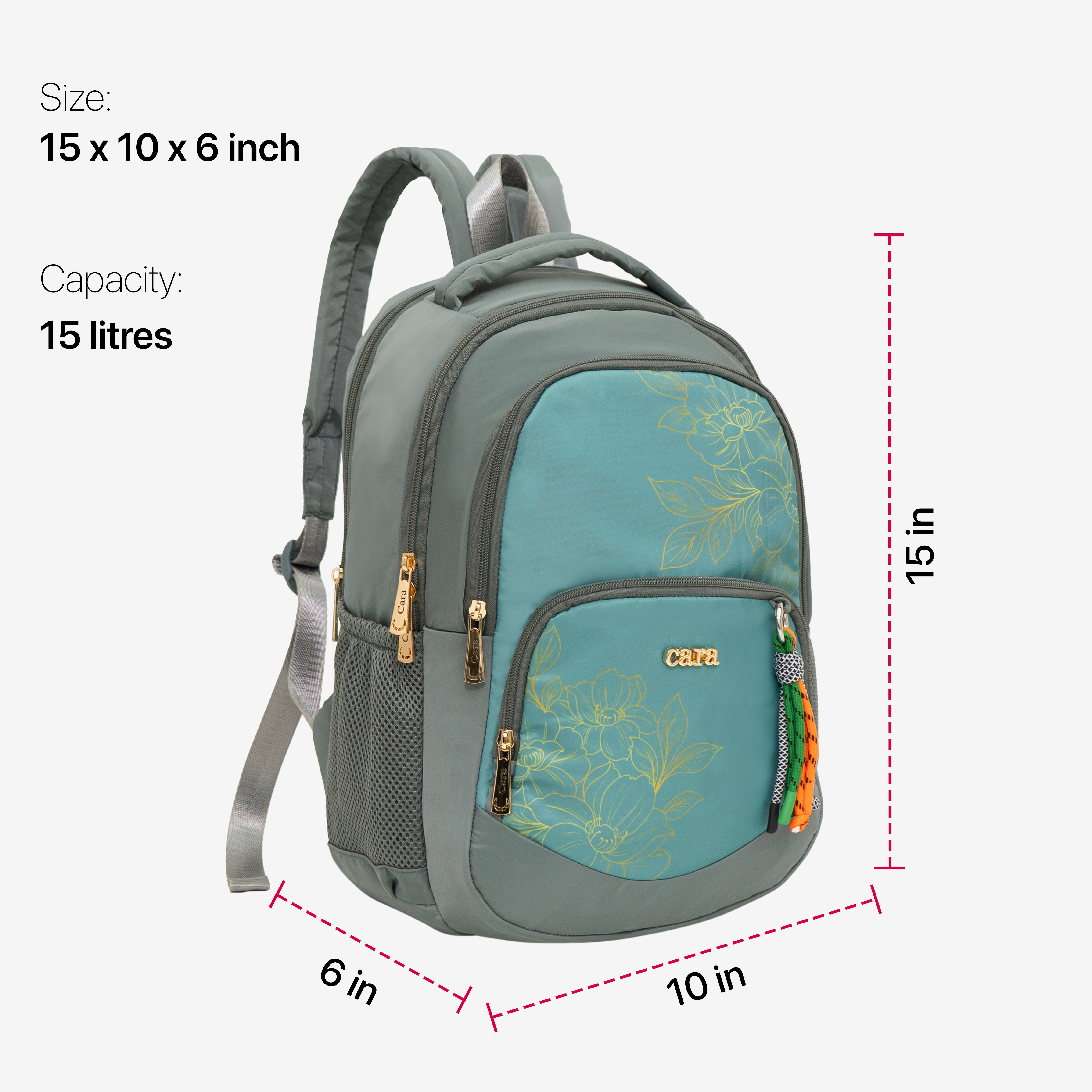 Flora Charm Backpack