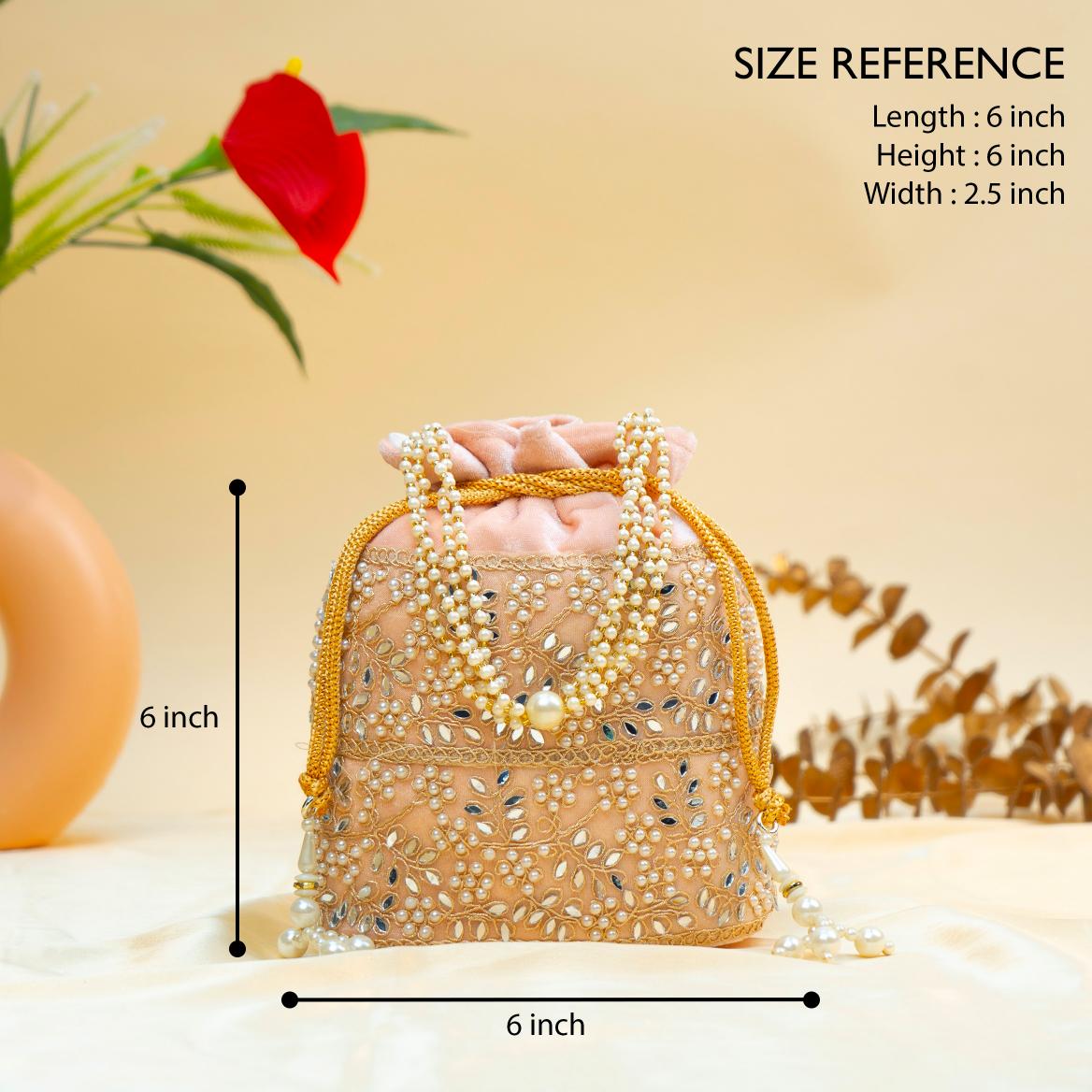 Grace Pearl Bead Potli