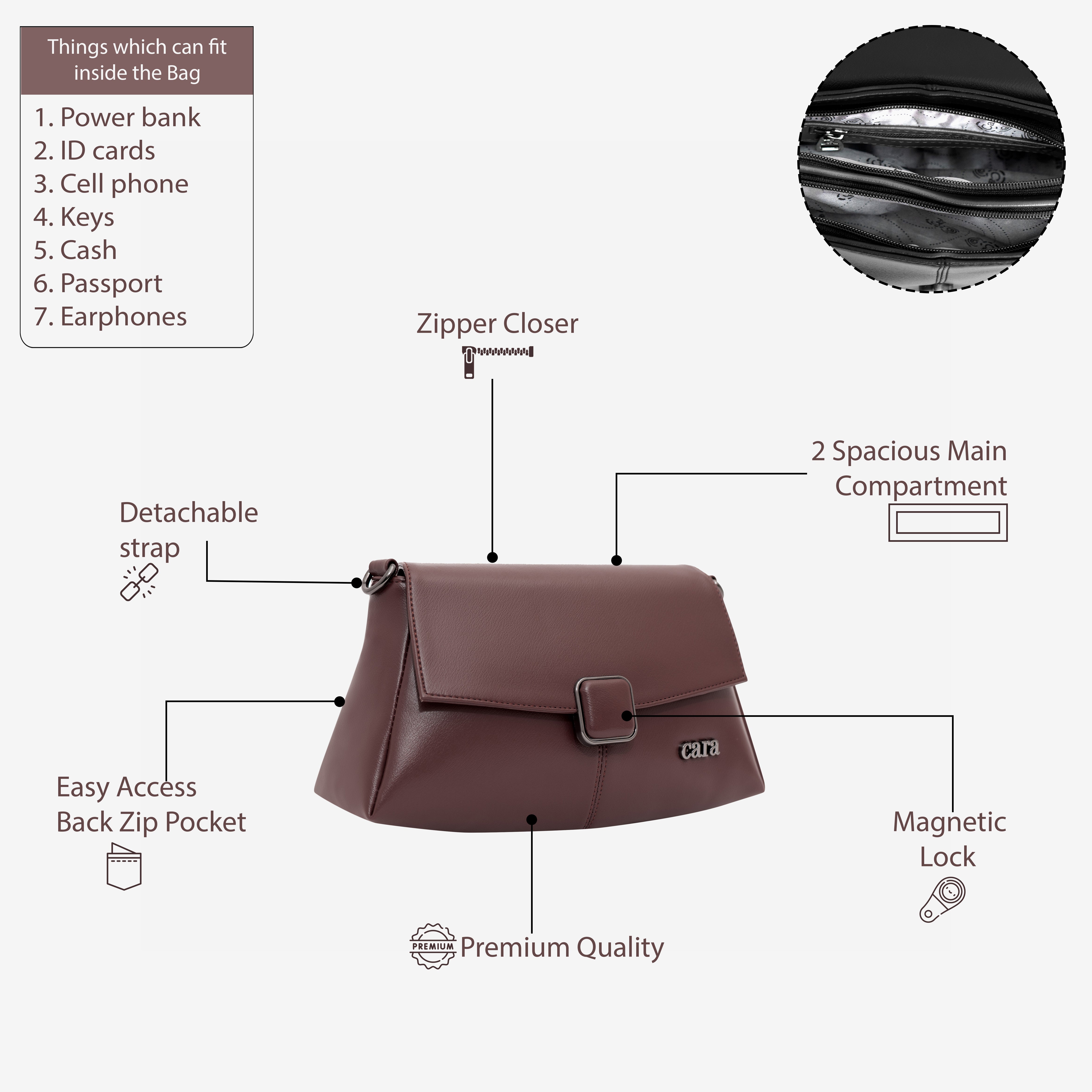 Modish carry sling bag | CARA