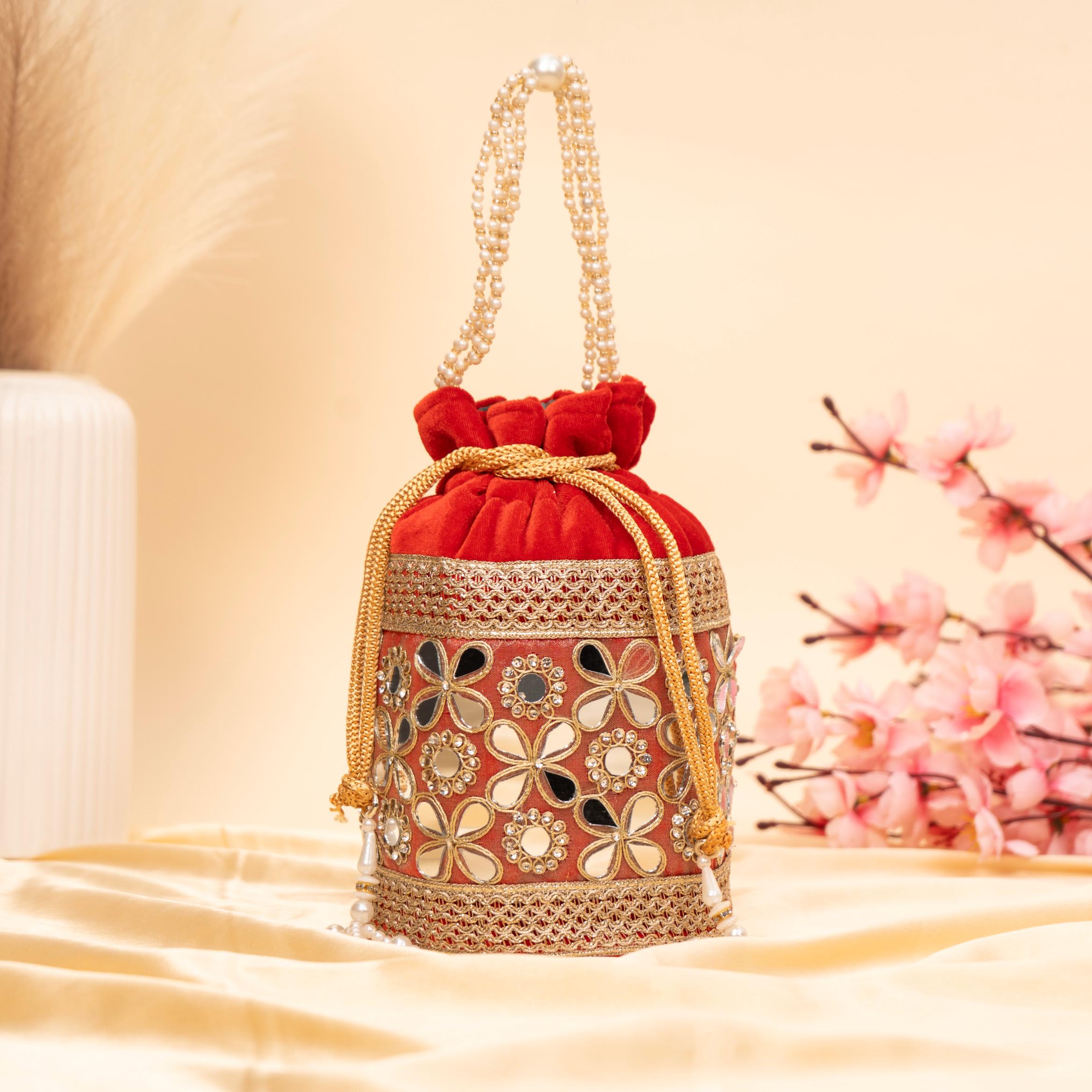 Royal Velvet Shimmer Potli