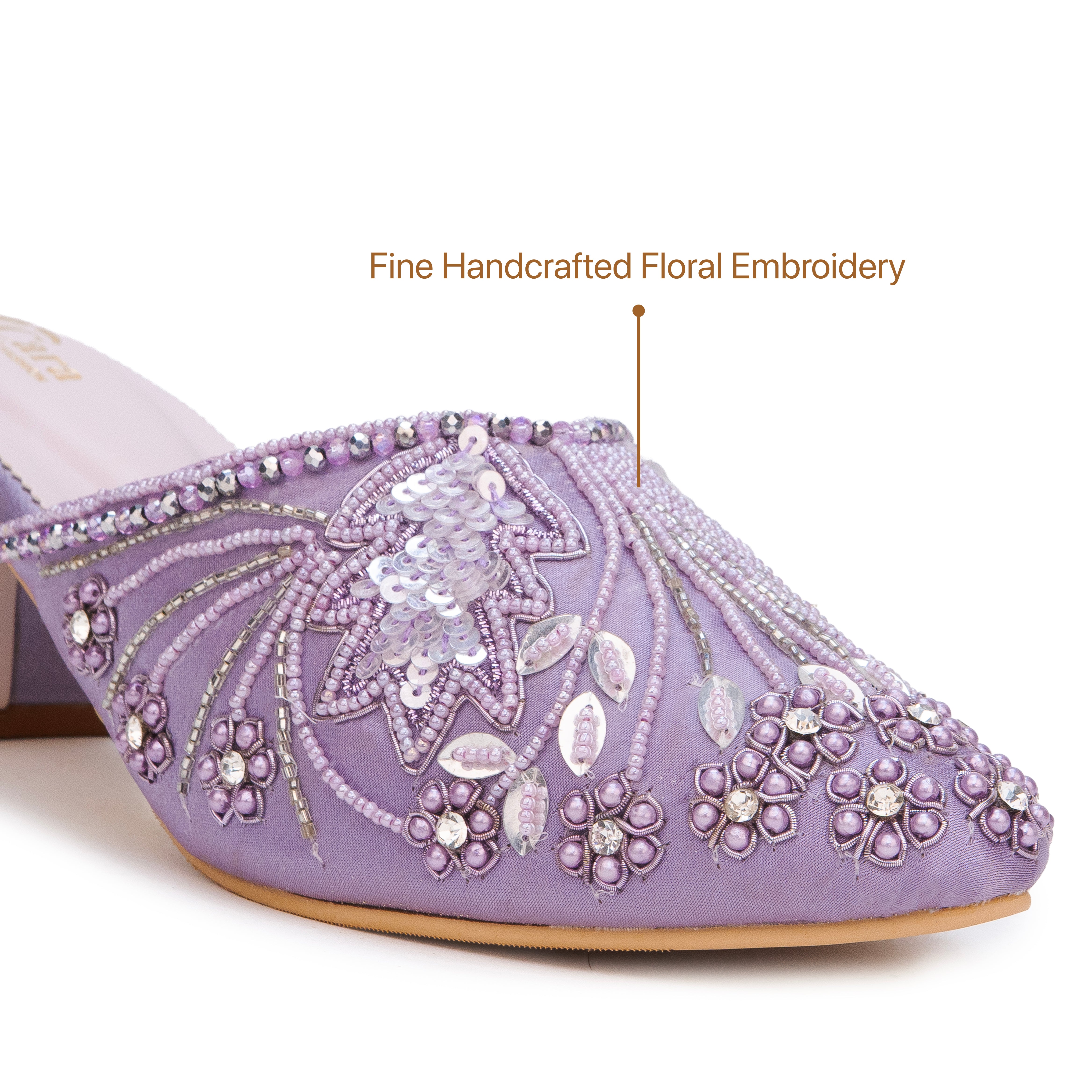 Festive Glide Beaded Heels