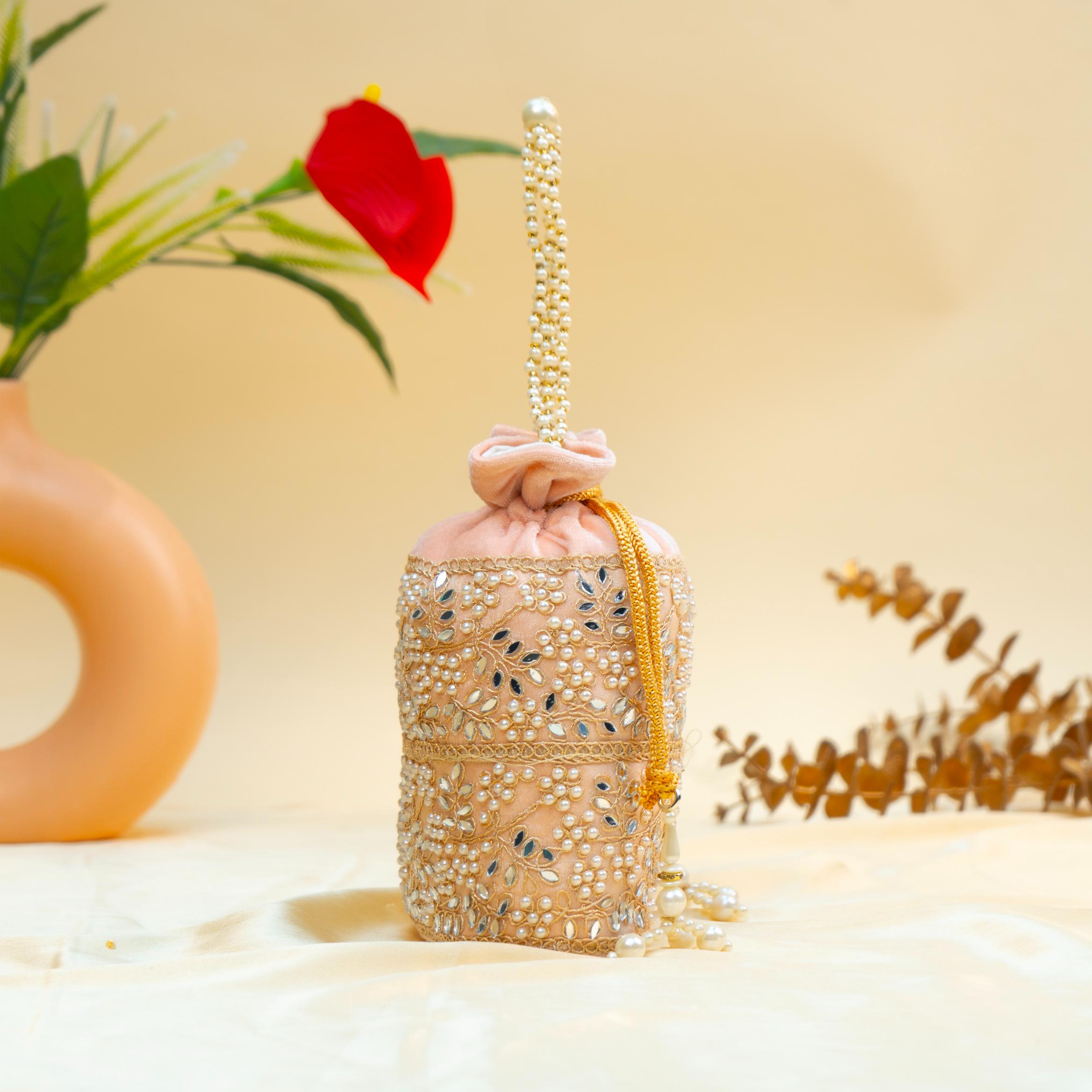 Grace Pearl Bead Potli