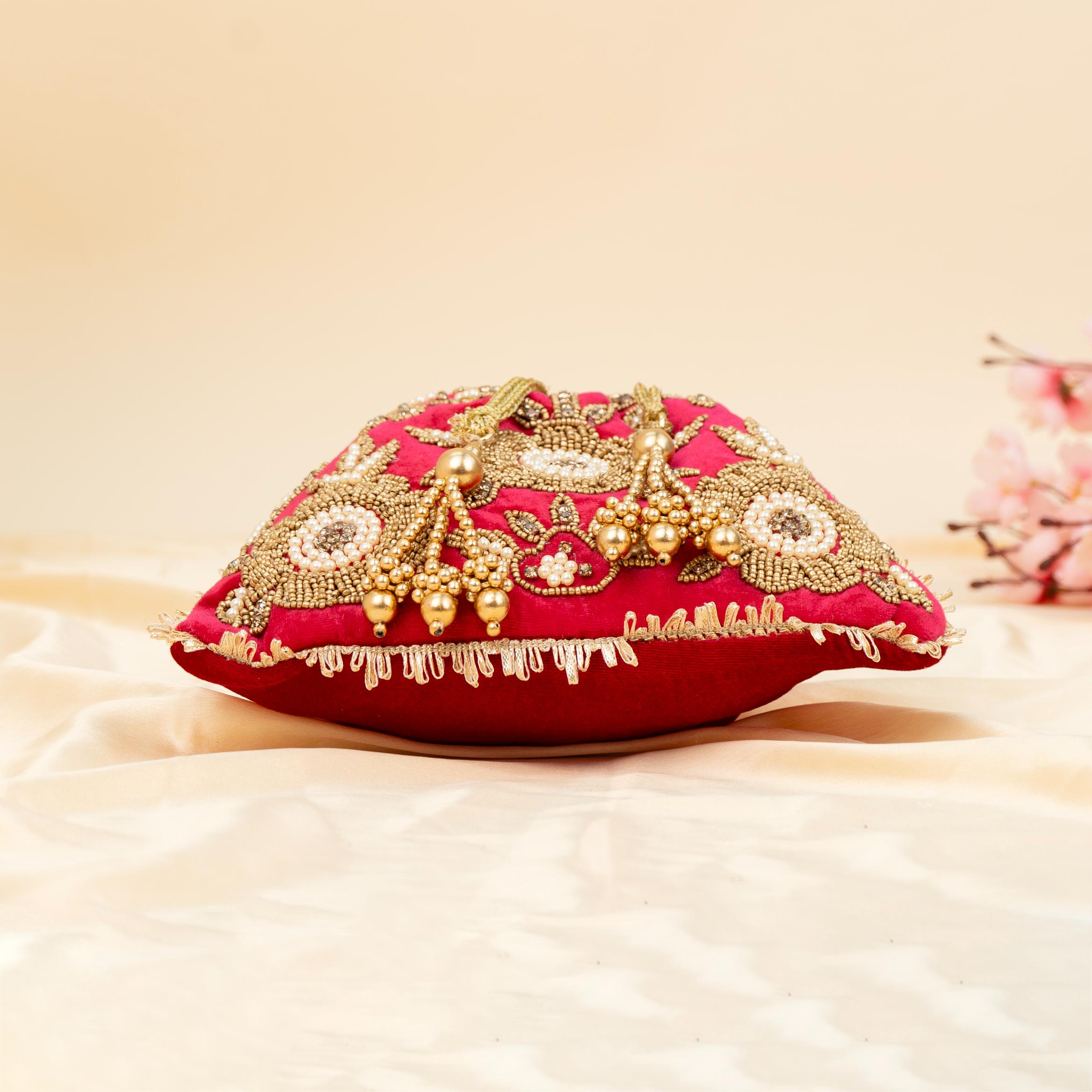The Velvet Bloom Potli