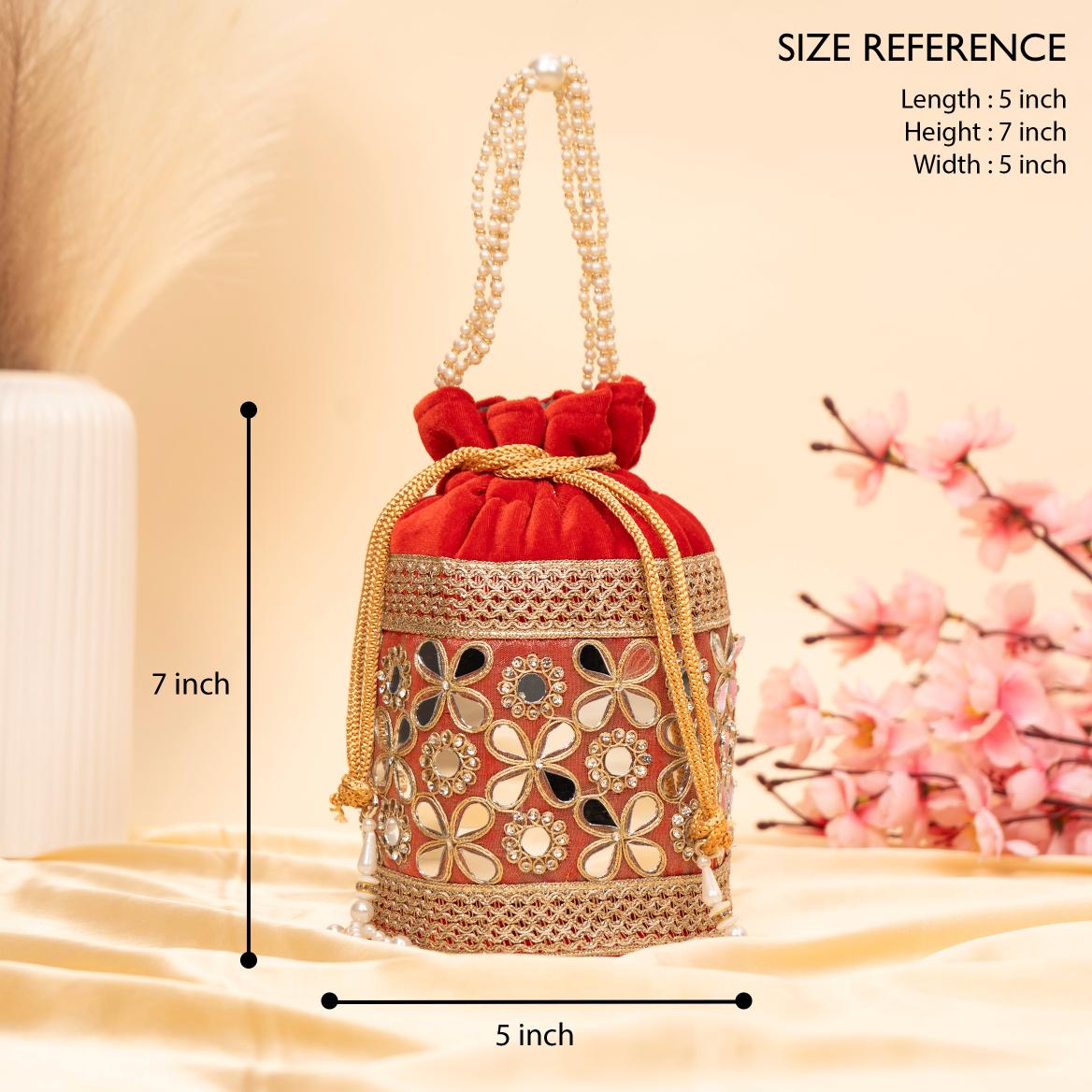 Royal Velvet Shimmer Potli