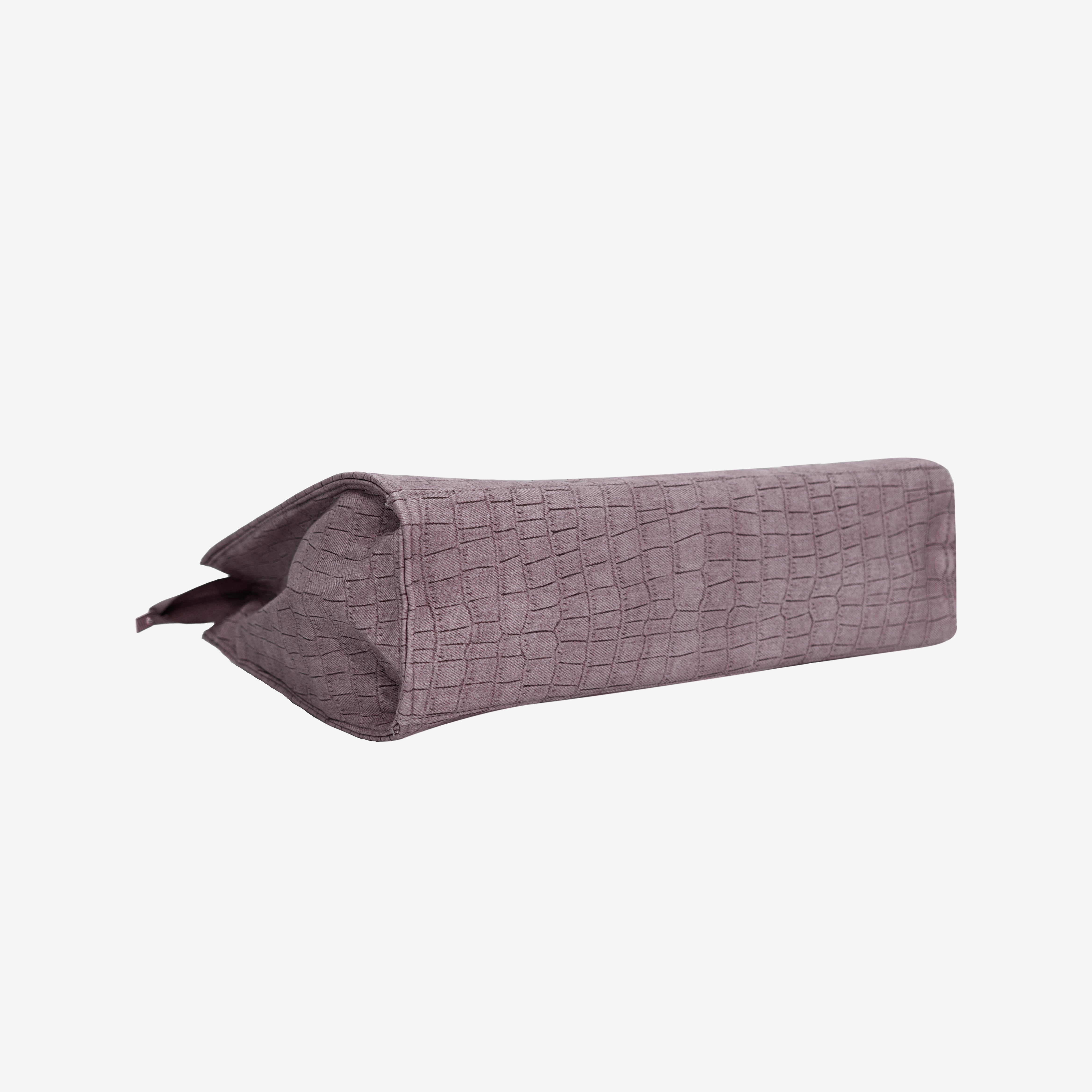 Old lavender Croc Textured Shoulder Bag | Cara