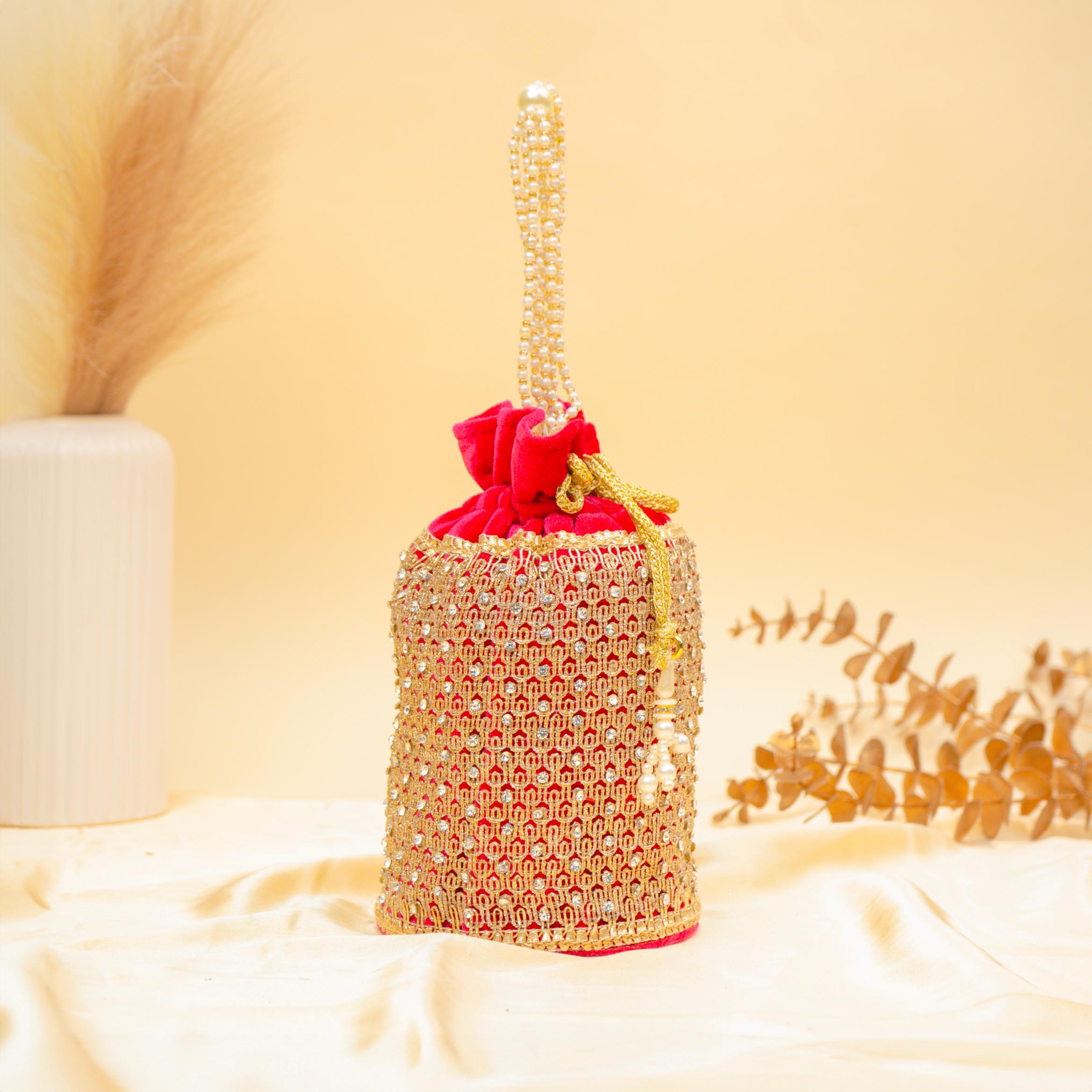 Regal Stone & Bead Potli