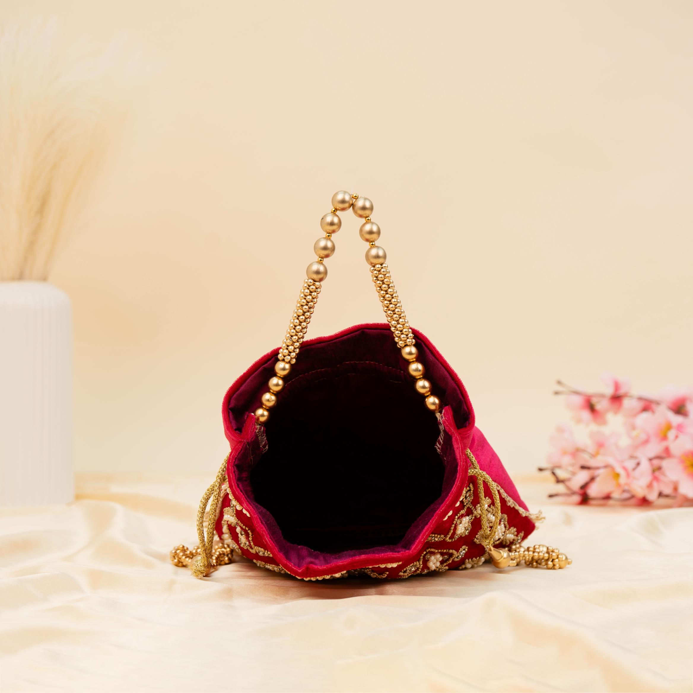 The Velvet Bloom Potli
