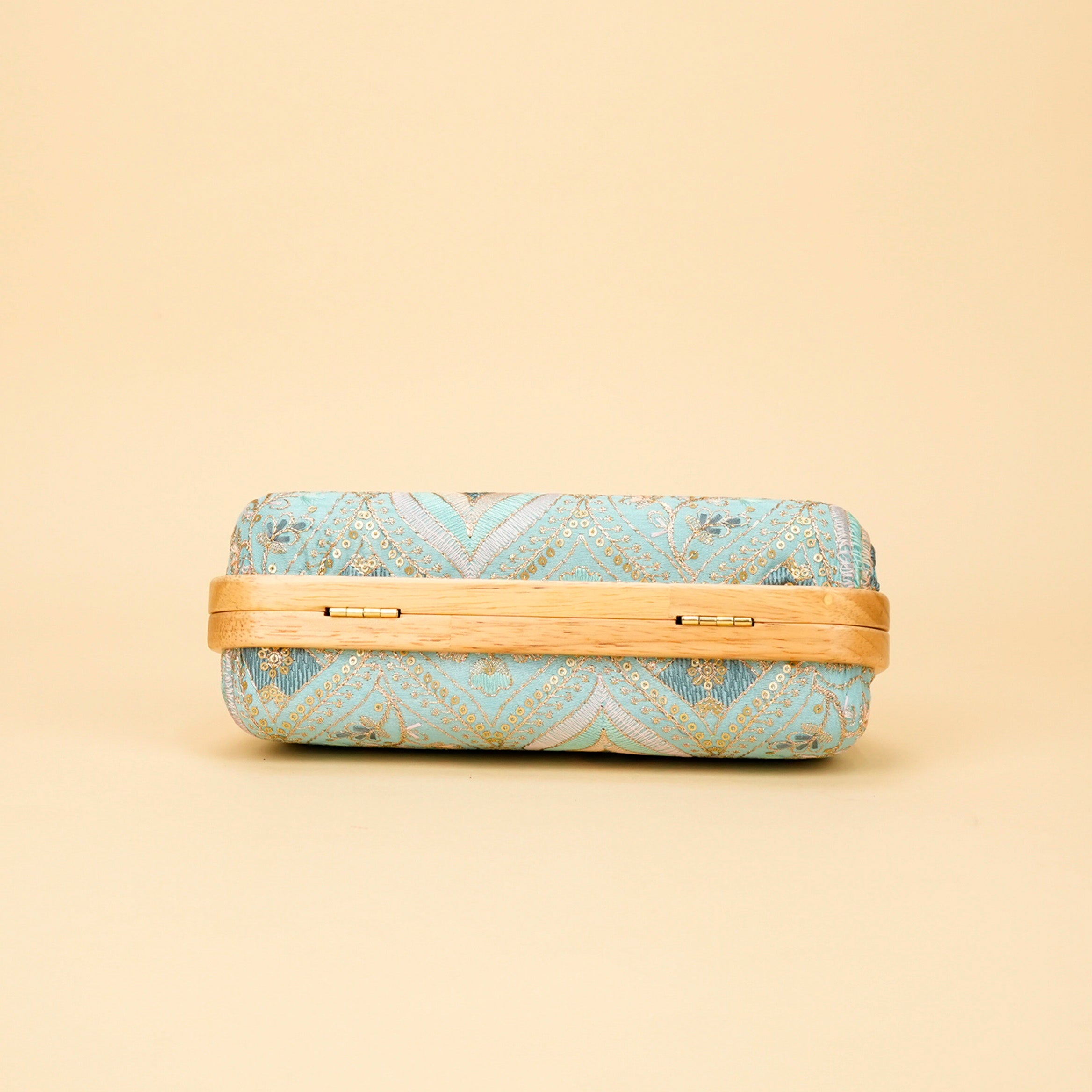 Aurelia Wood-Frame Clutch