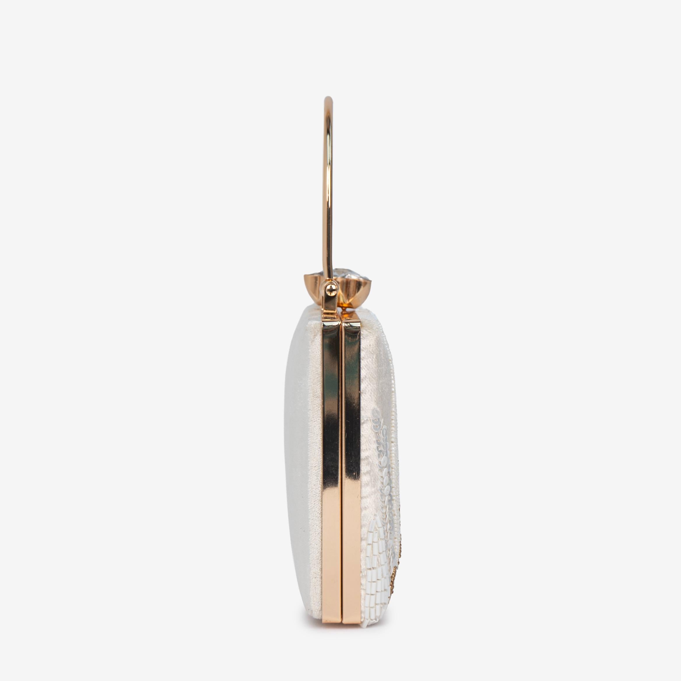 Ivory Palm Clutch