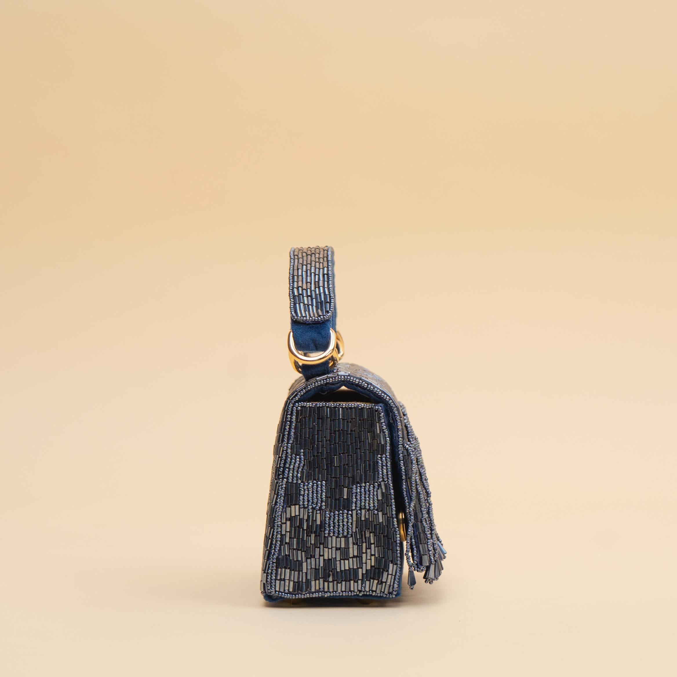 Glitz Fringe Clutch