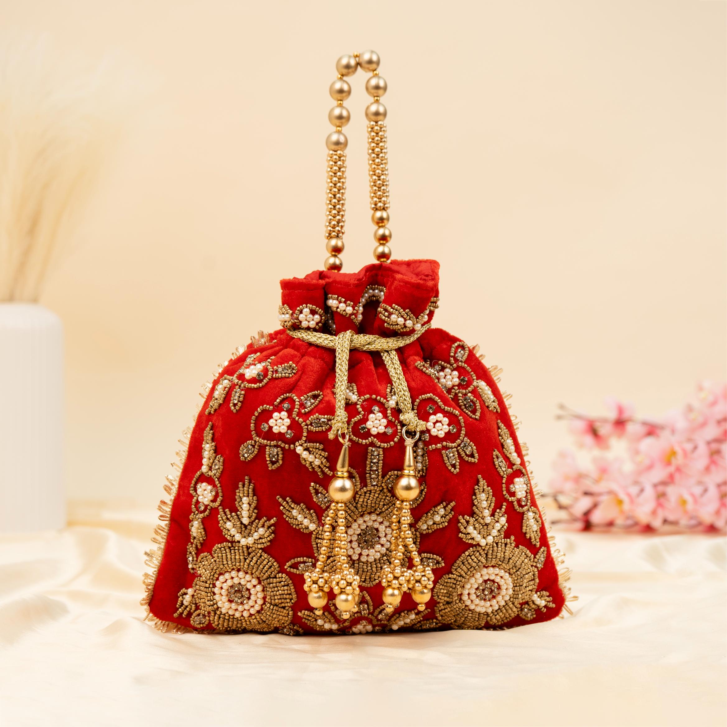 The Velvet Bloom Potli