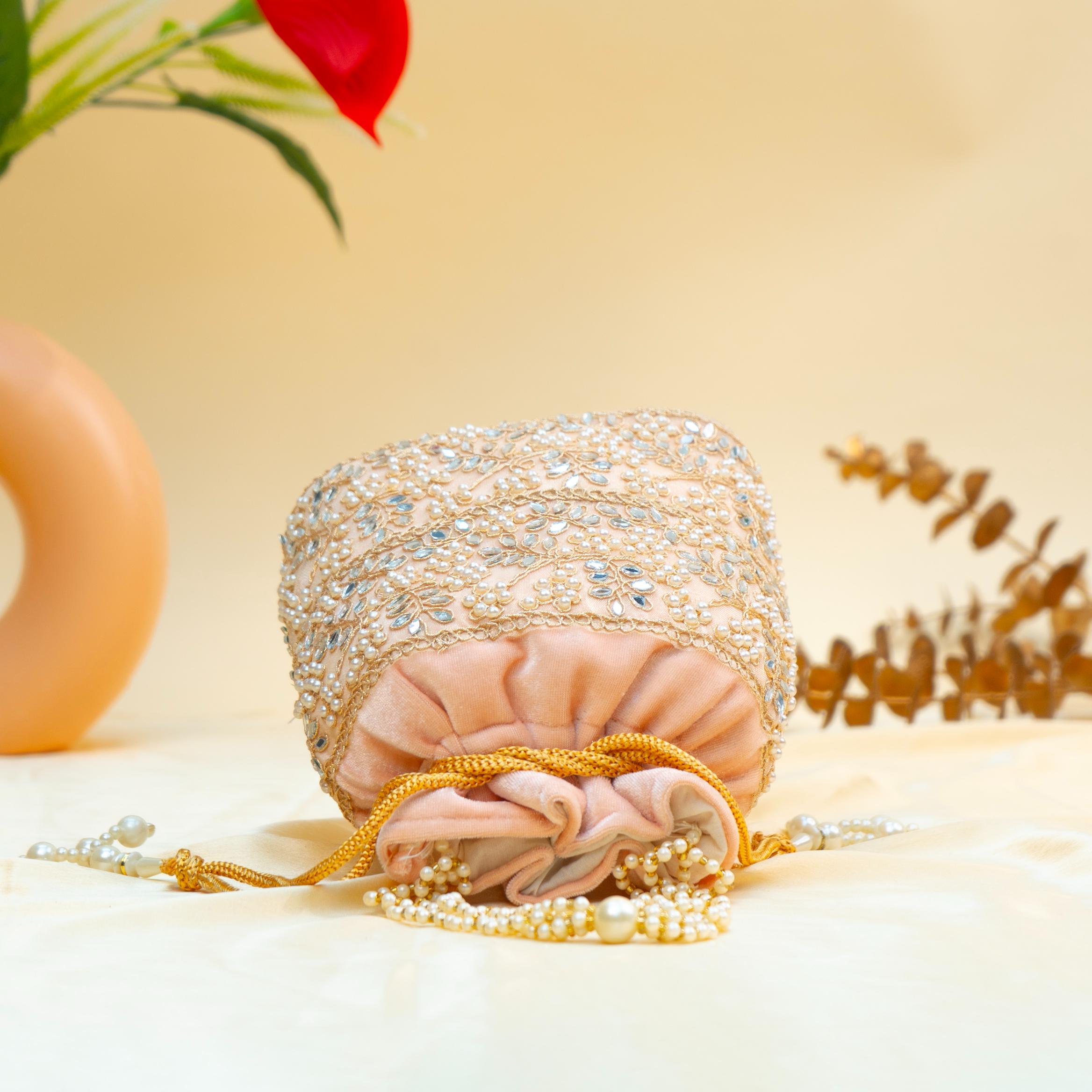 Grace Pearl Bead Potli