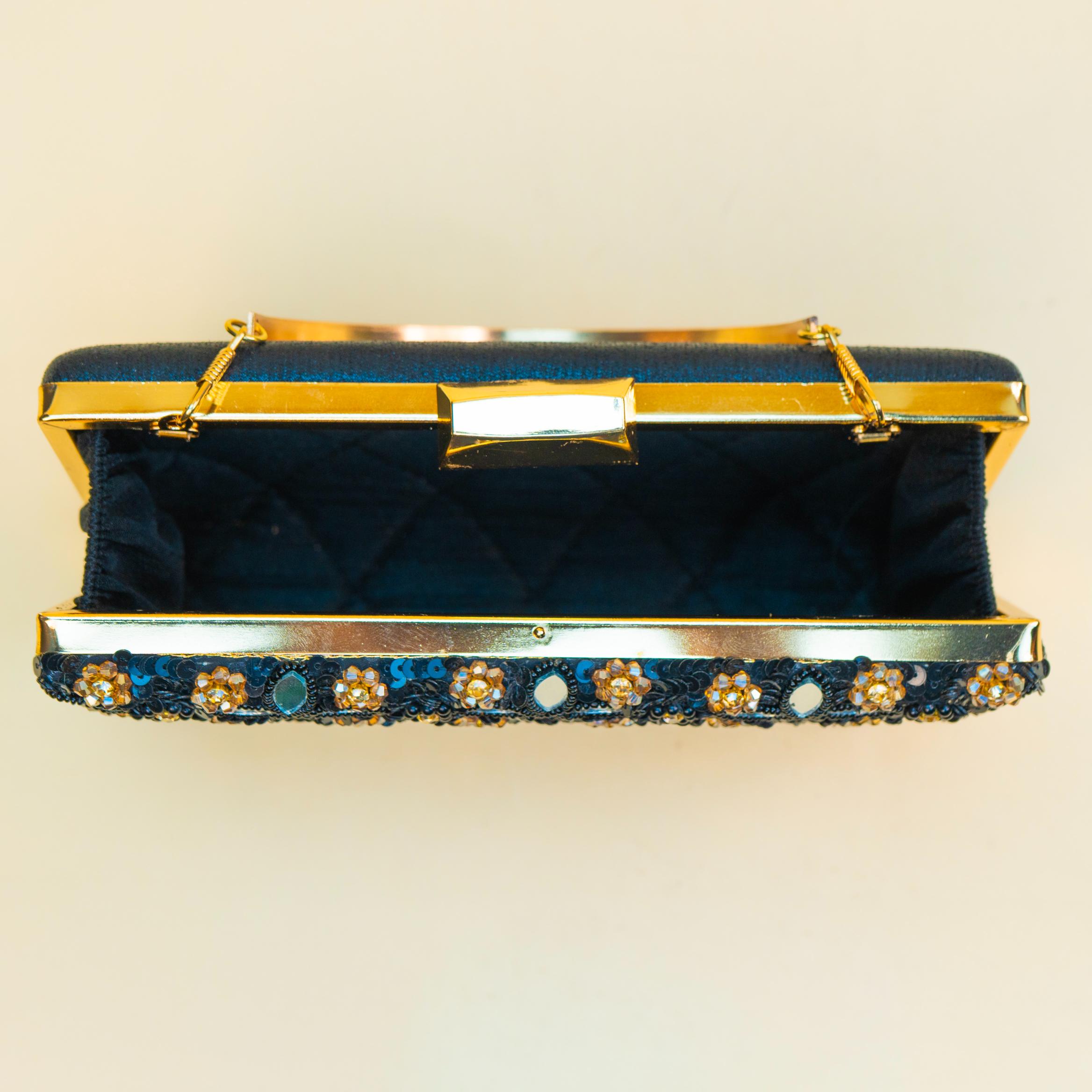 Celestial Mirrorwork Clutch