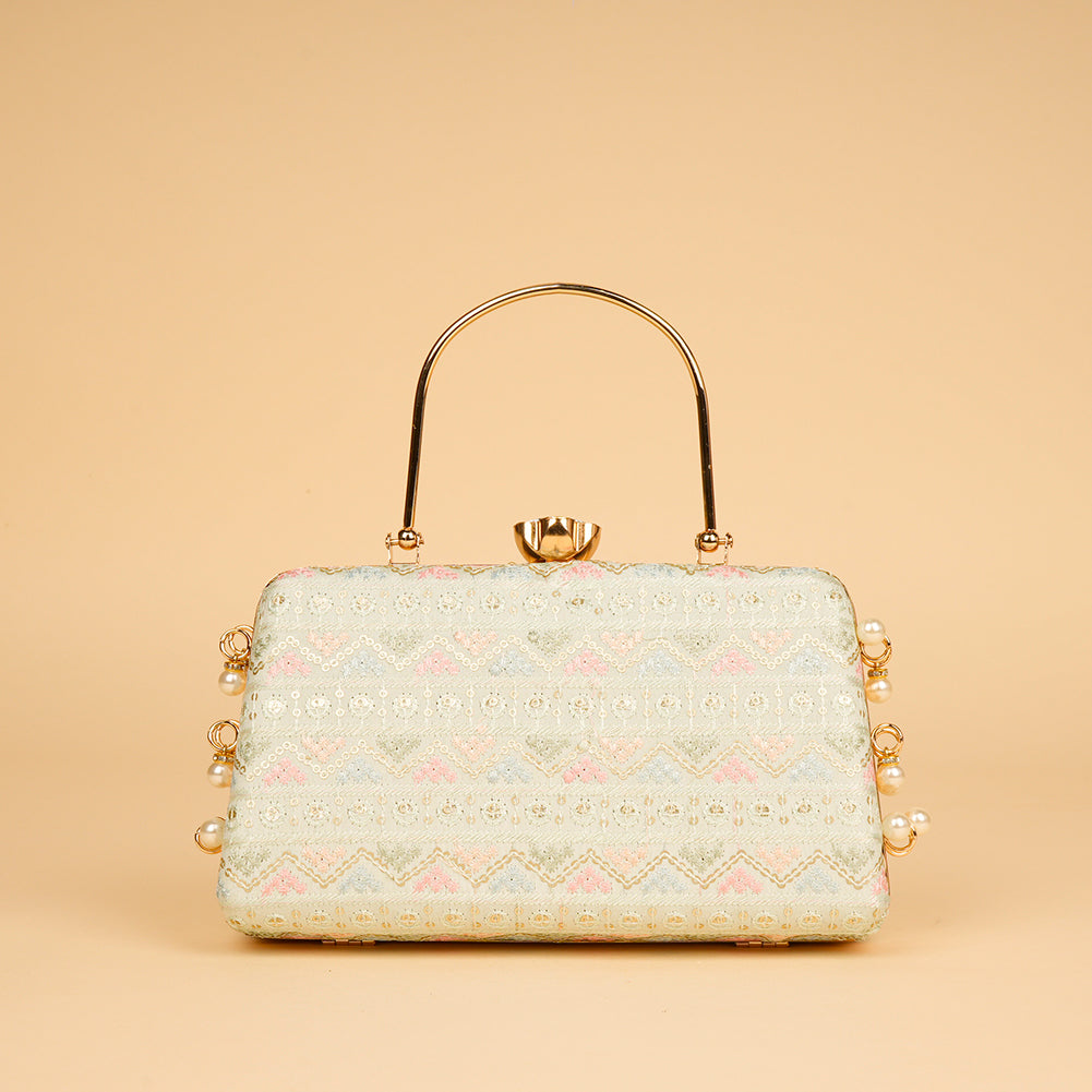 Scarlet Crown Clutch