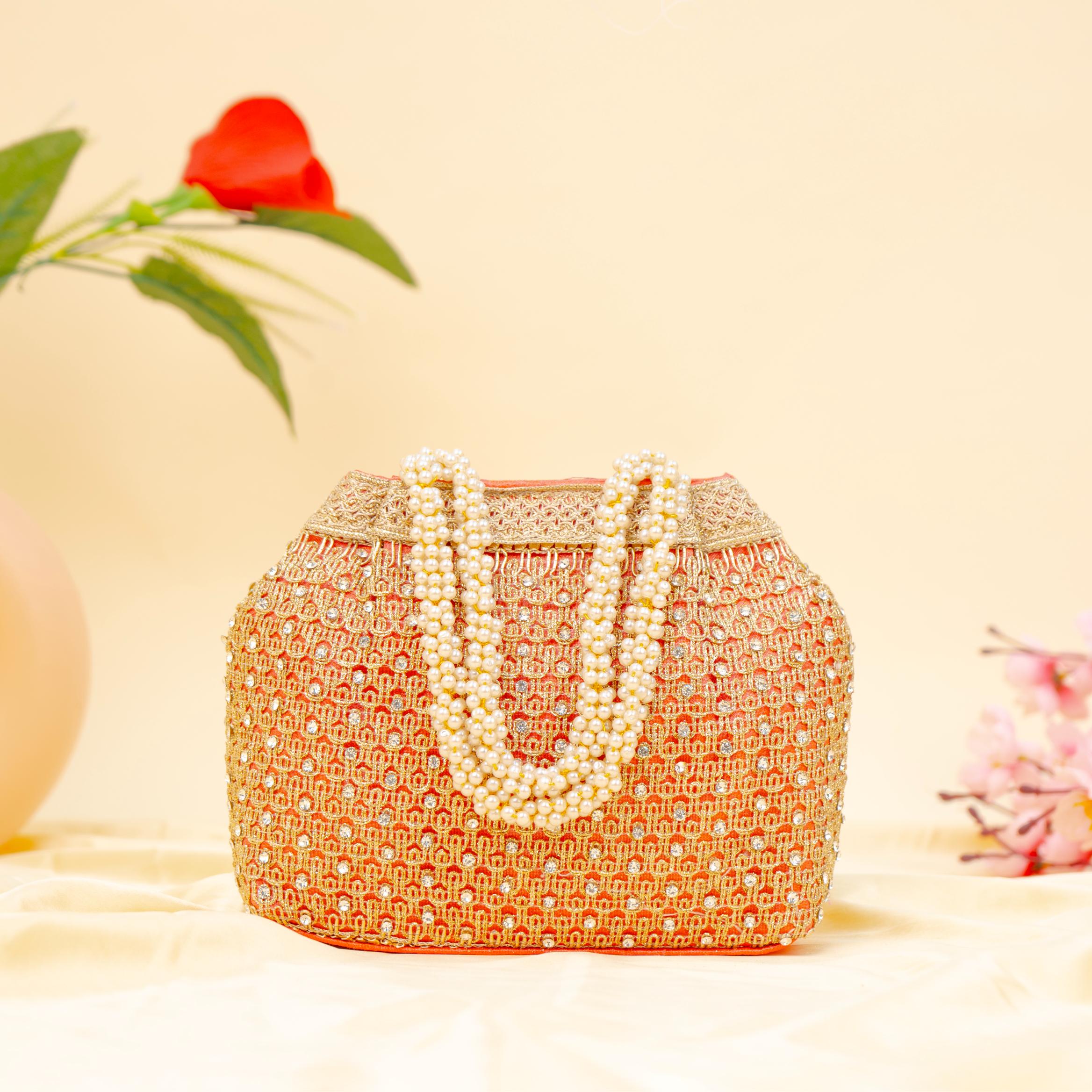 Pearl Mesh Glam Potli