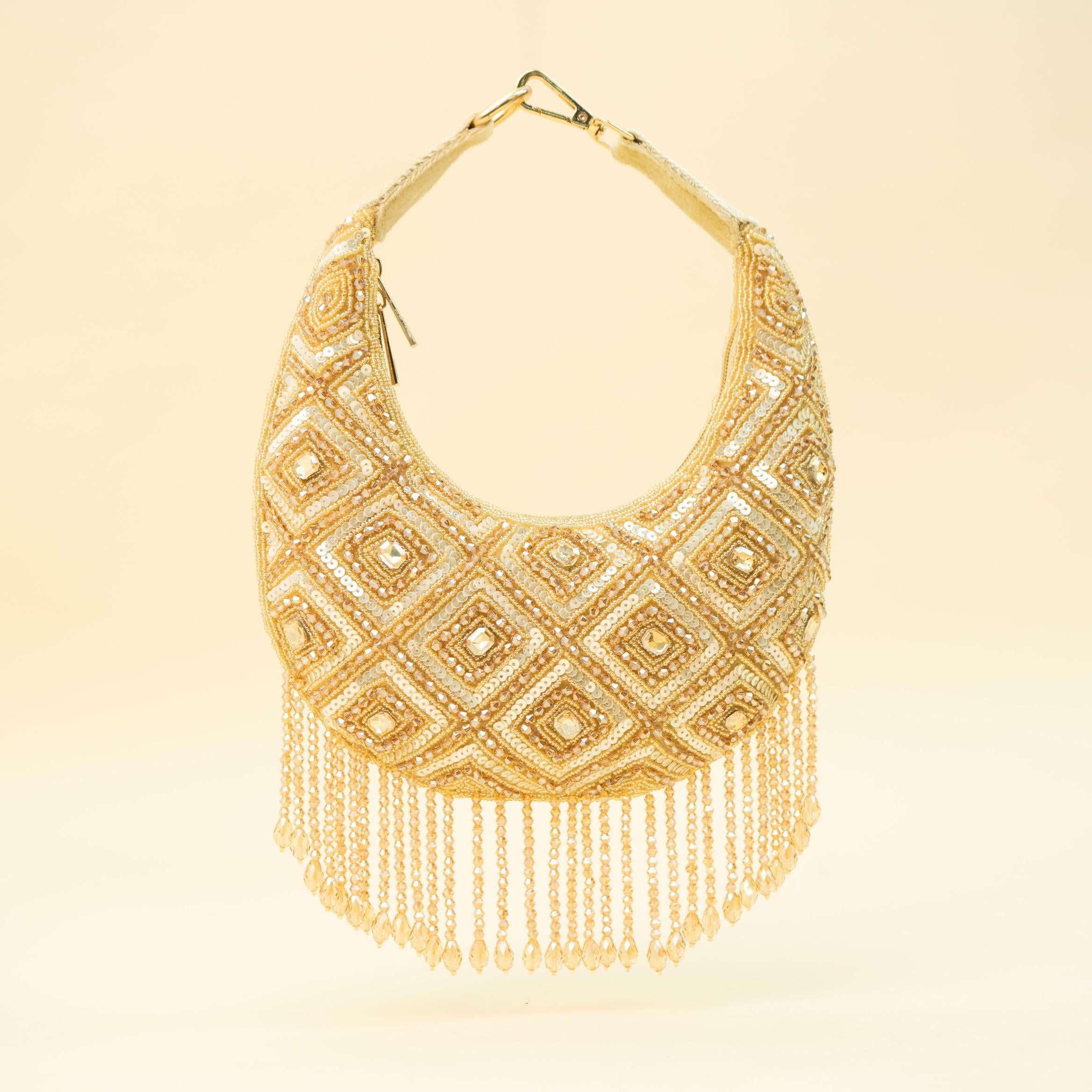 Ivory Pearl Shimmer Clutch