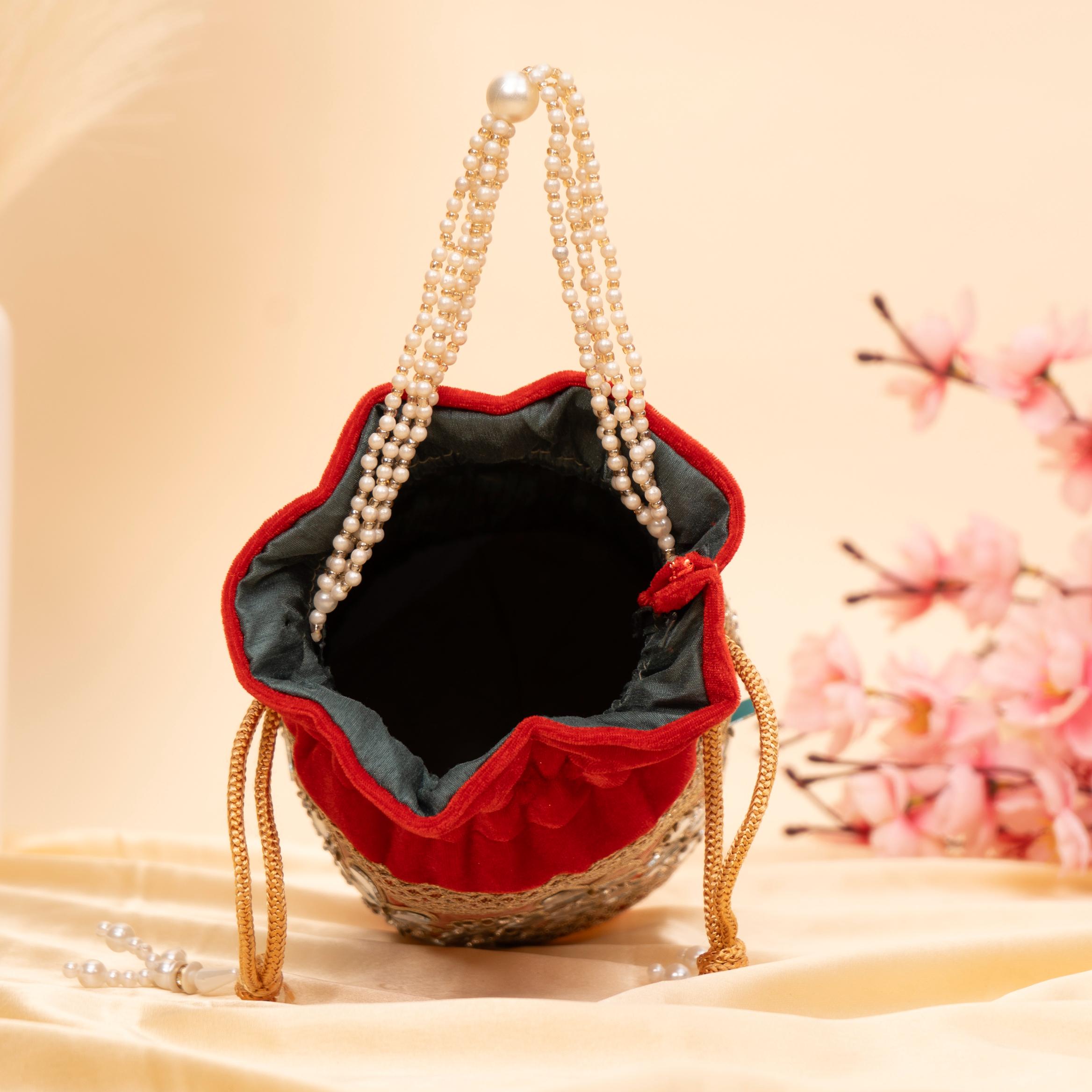 Royal Velvet Shimmer Potli