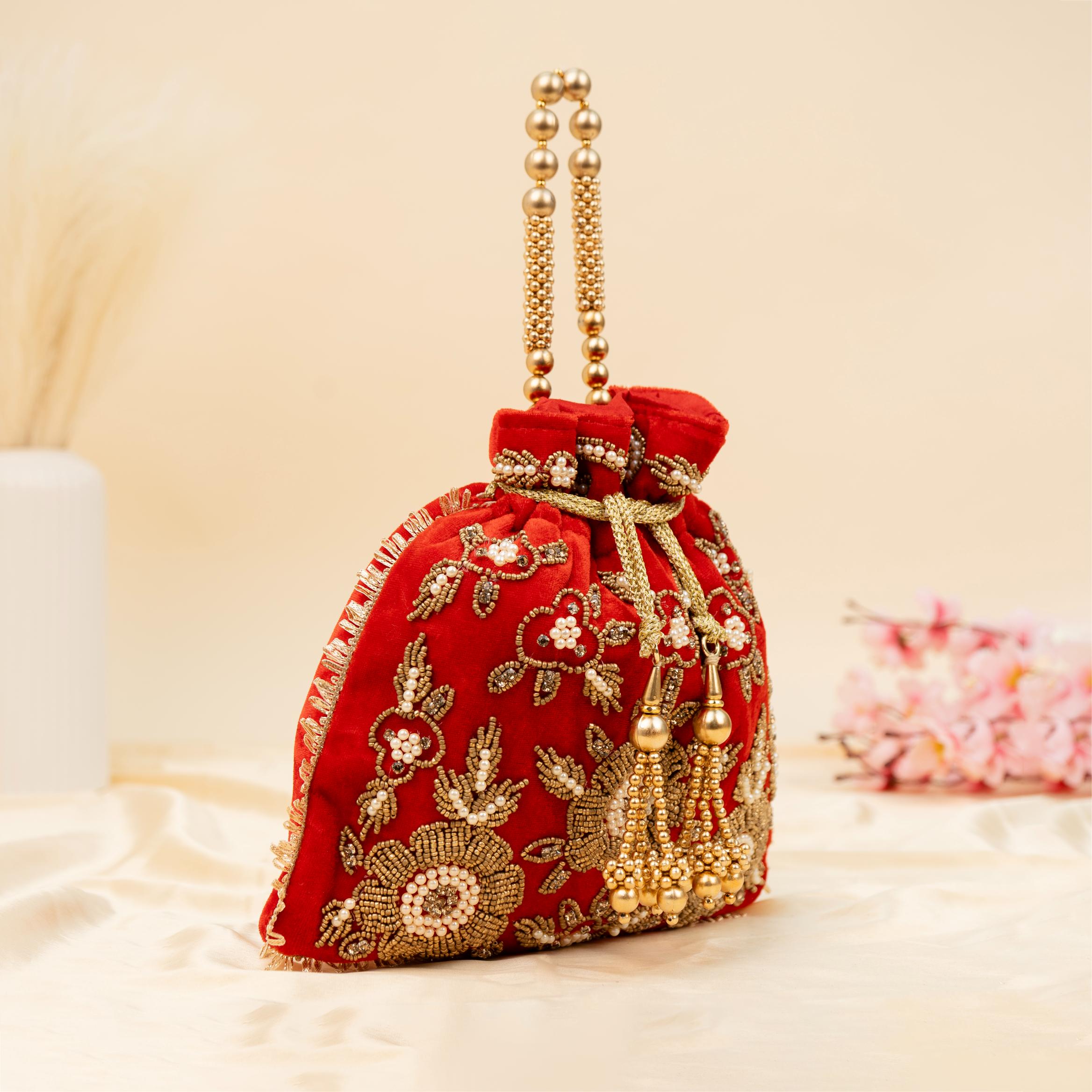 The Velvet Bloom Potli