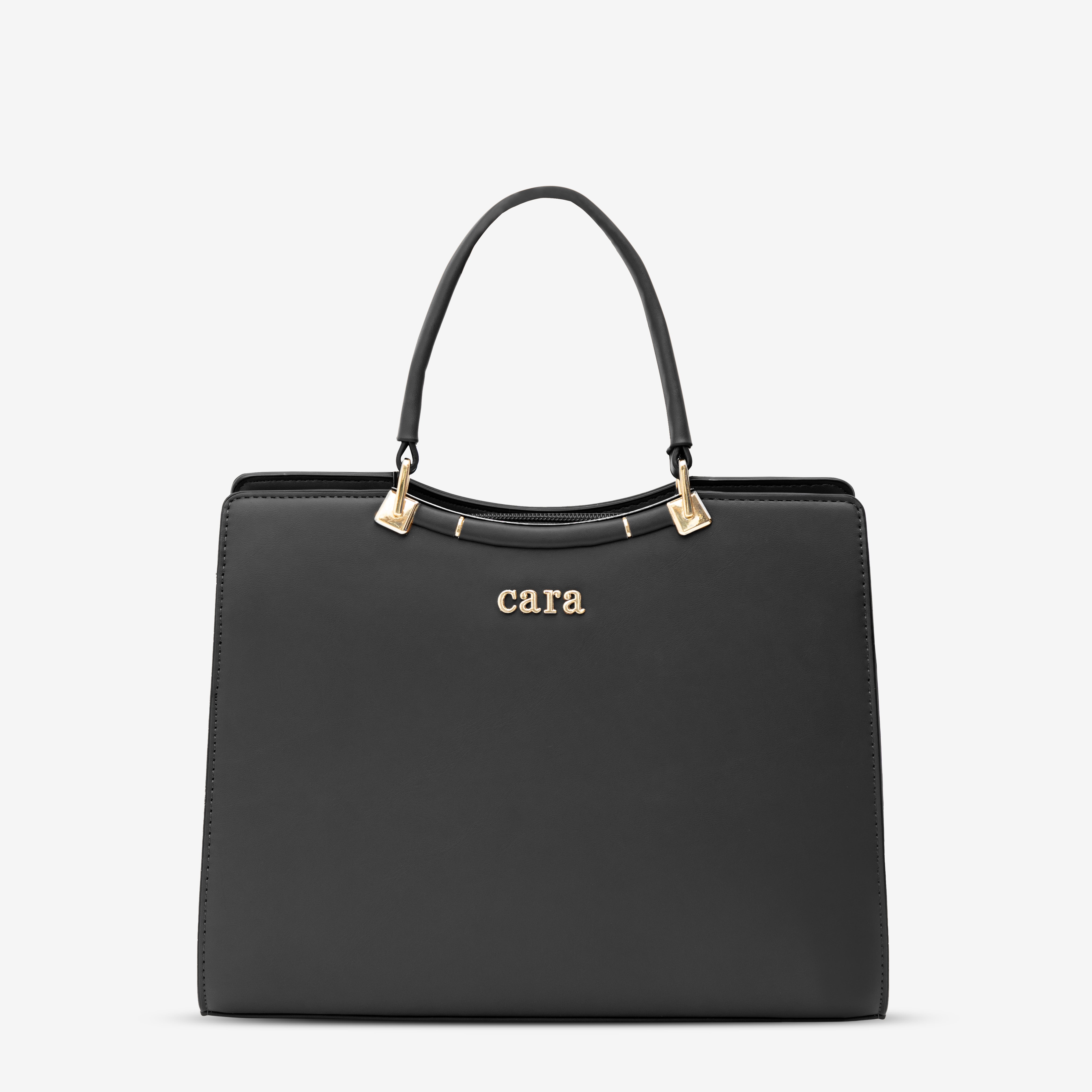 Black Casual Carry Handbag | Cara