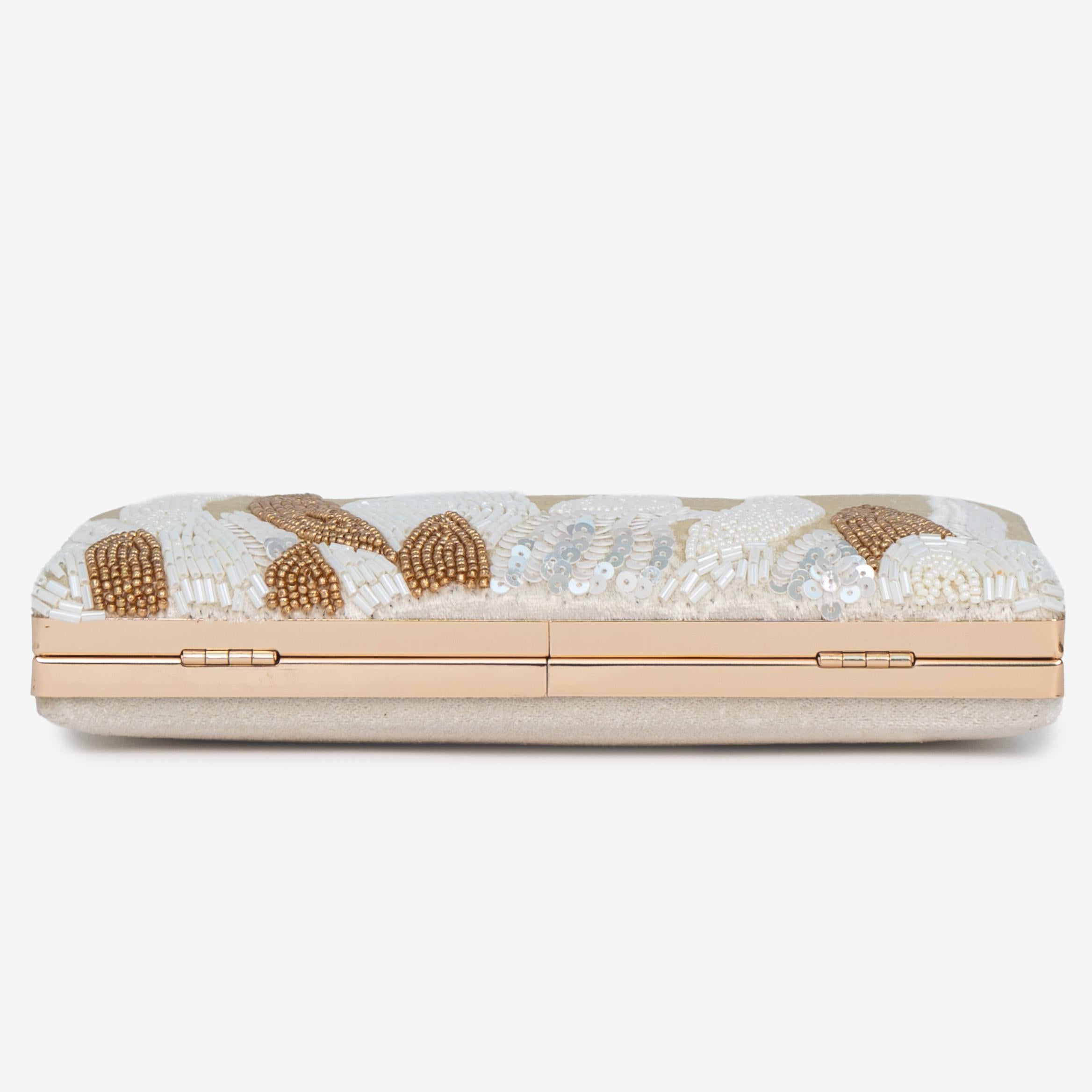 Ivory Palm Clutch