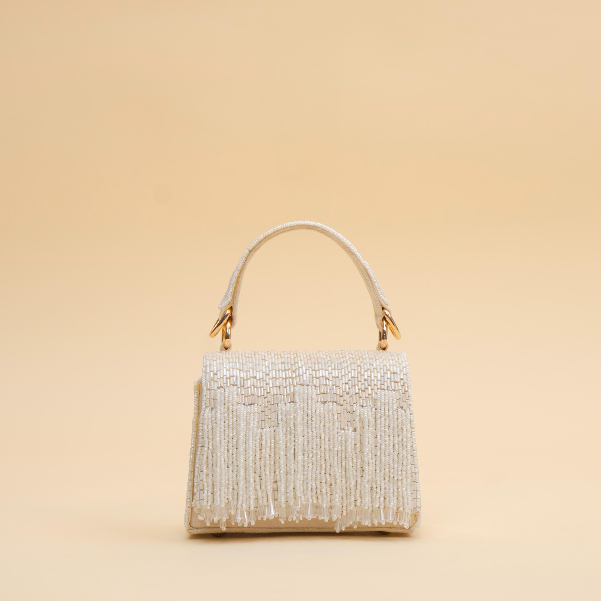 Glitz Fringe Clutch
