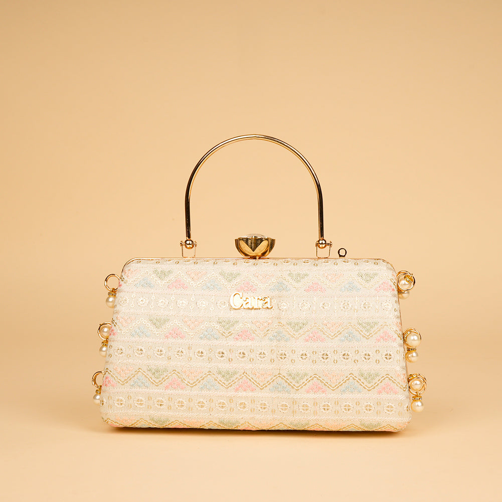 Scarlet Crown Clutch