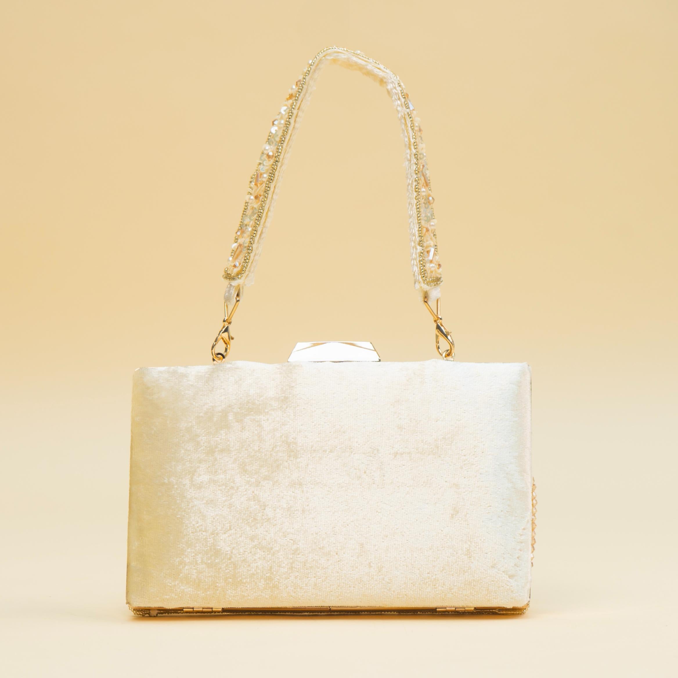 Timeless Pearl Gold Clutch