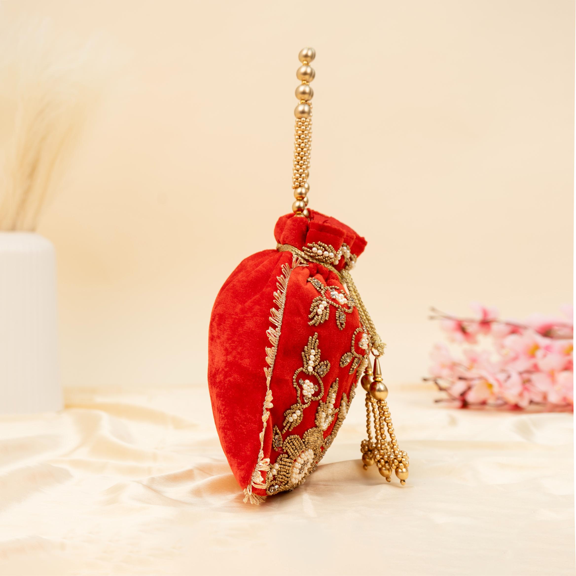 The Velvet Bloom Potli