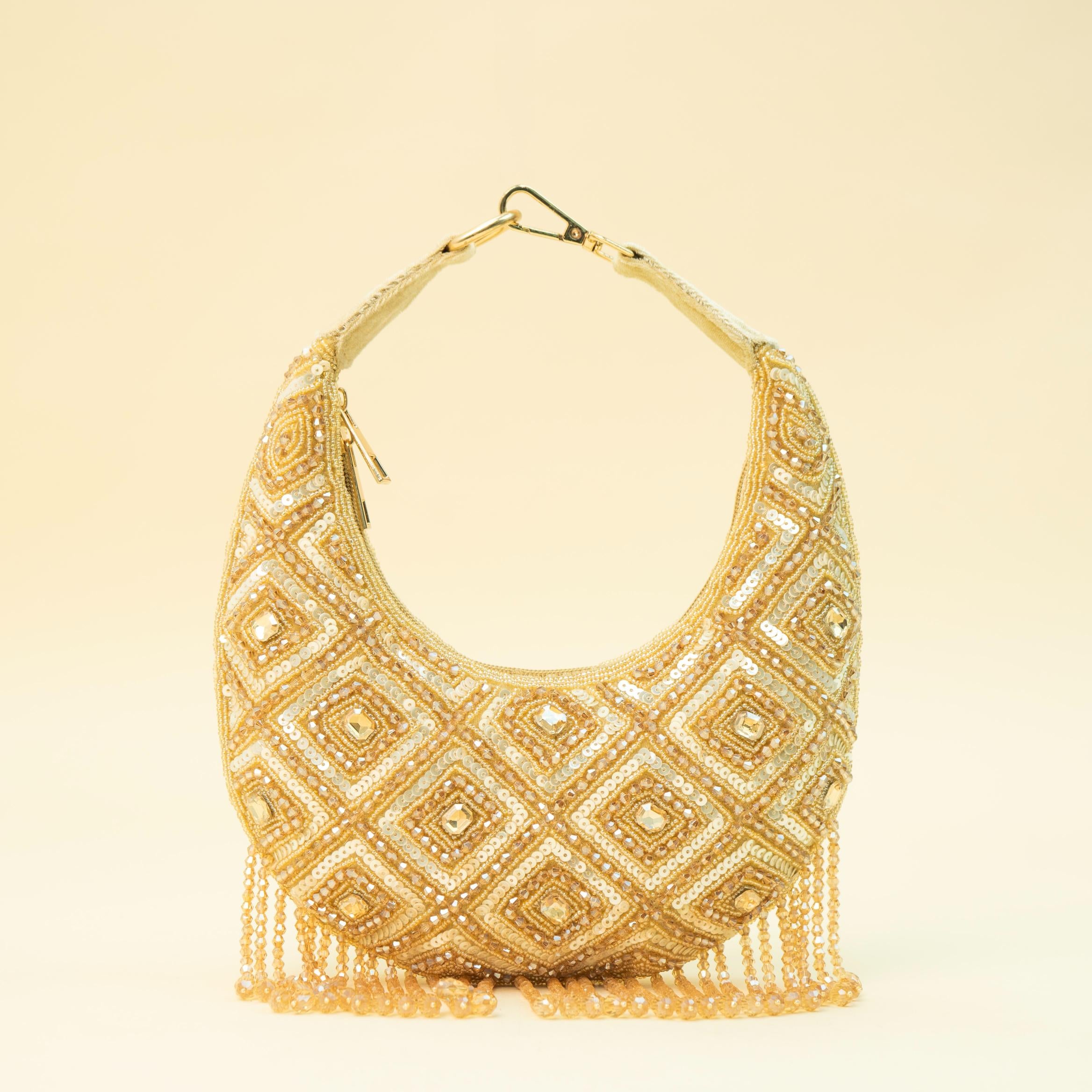 Ivory Pearl Shimmer Clutch