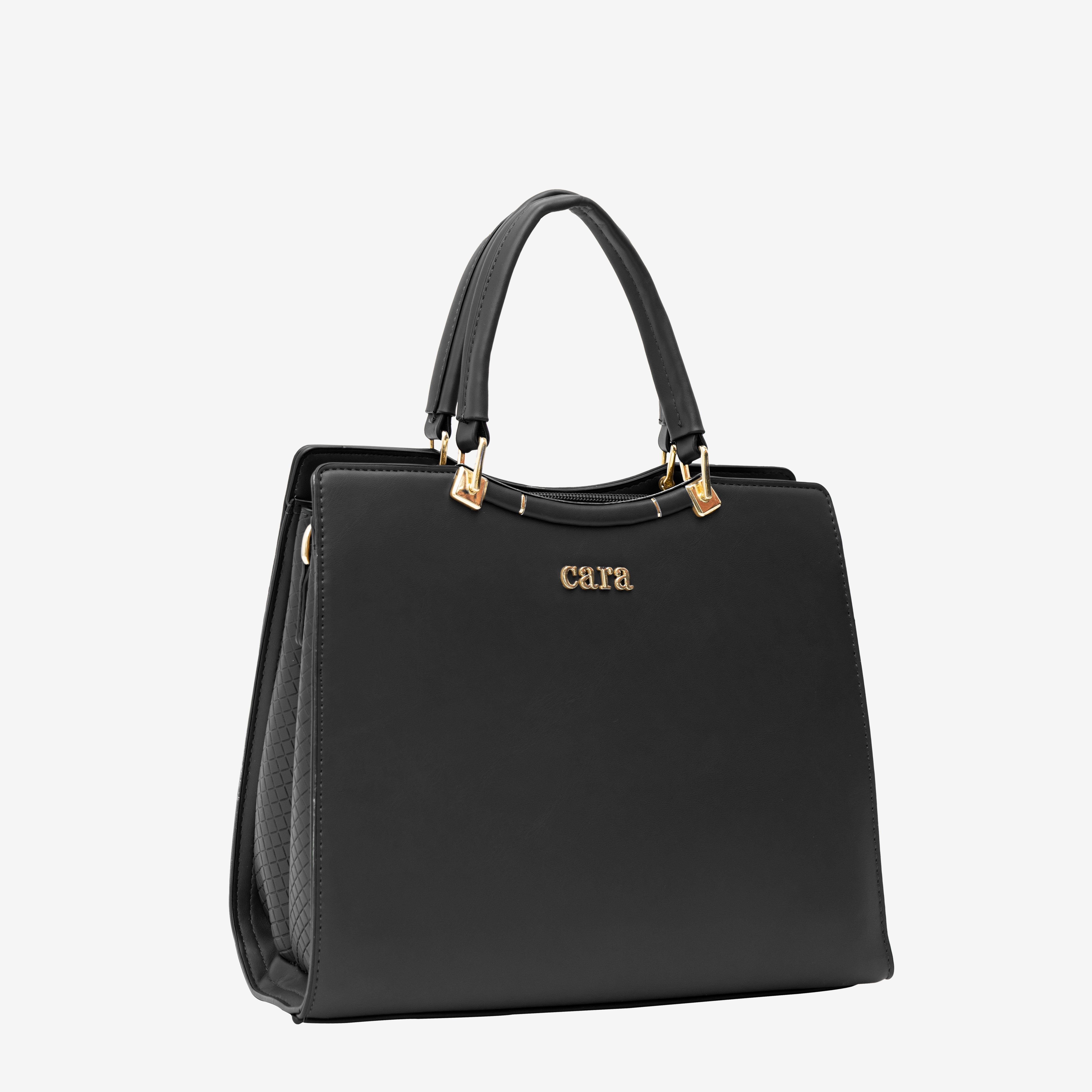 Black Casual Carry Handbag | Cara