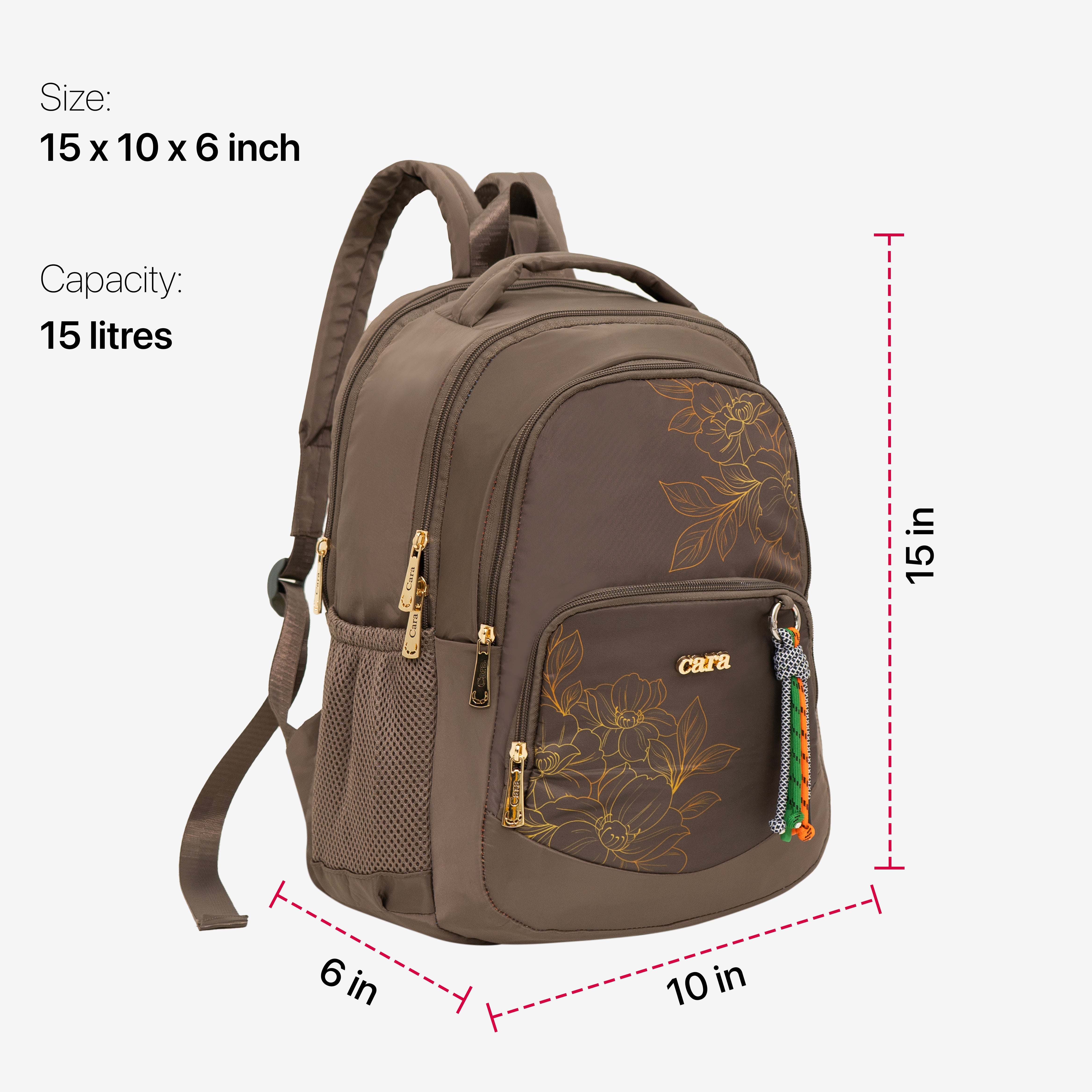 Flora Charm Backpack
