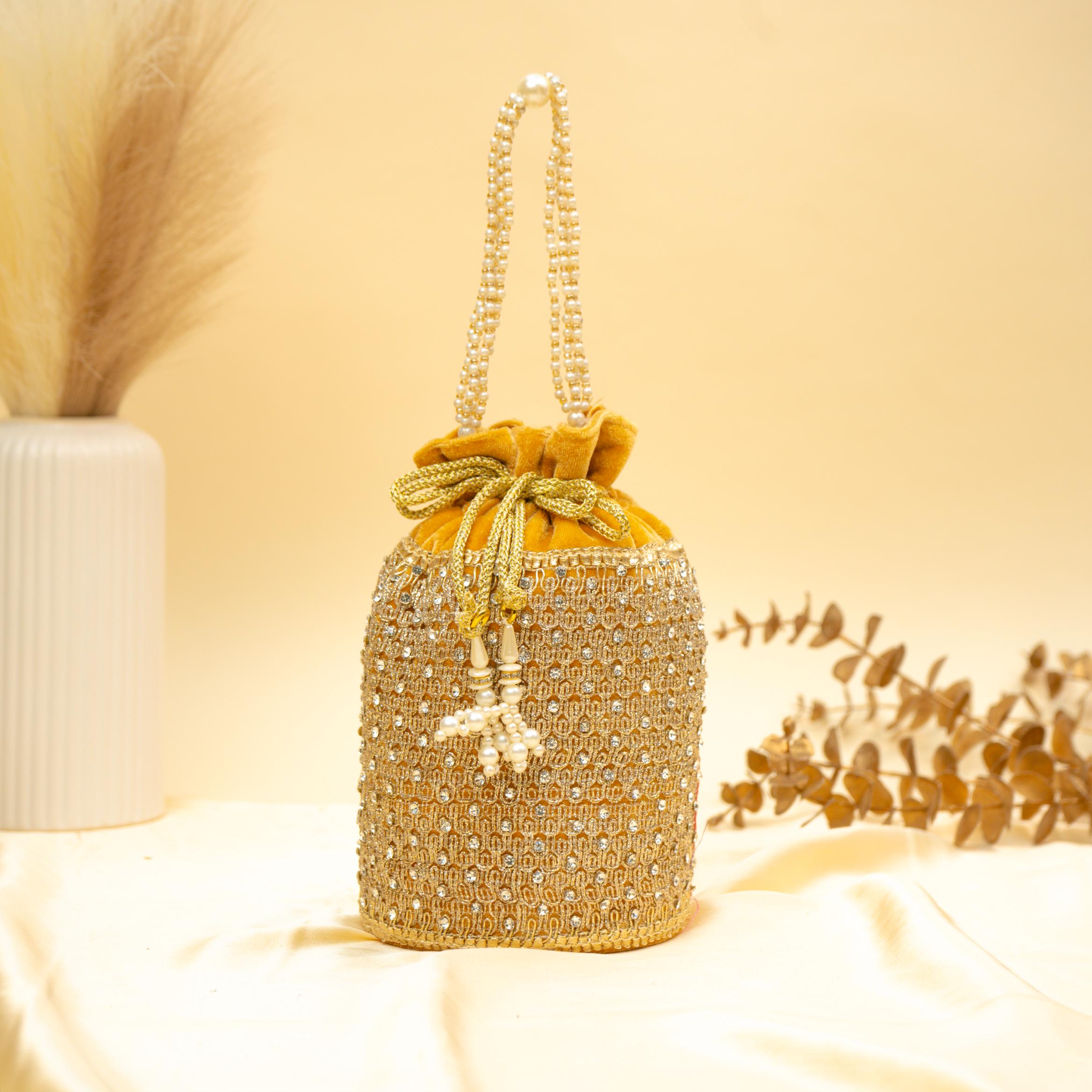 Regal Stone & Bead Potli