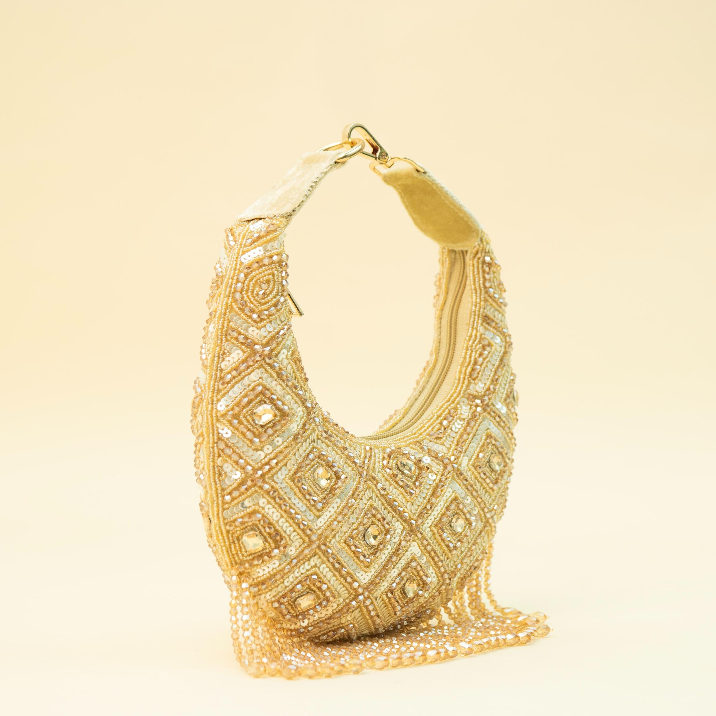 Ivory Pearl Shimmer Clutch