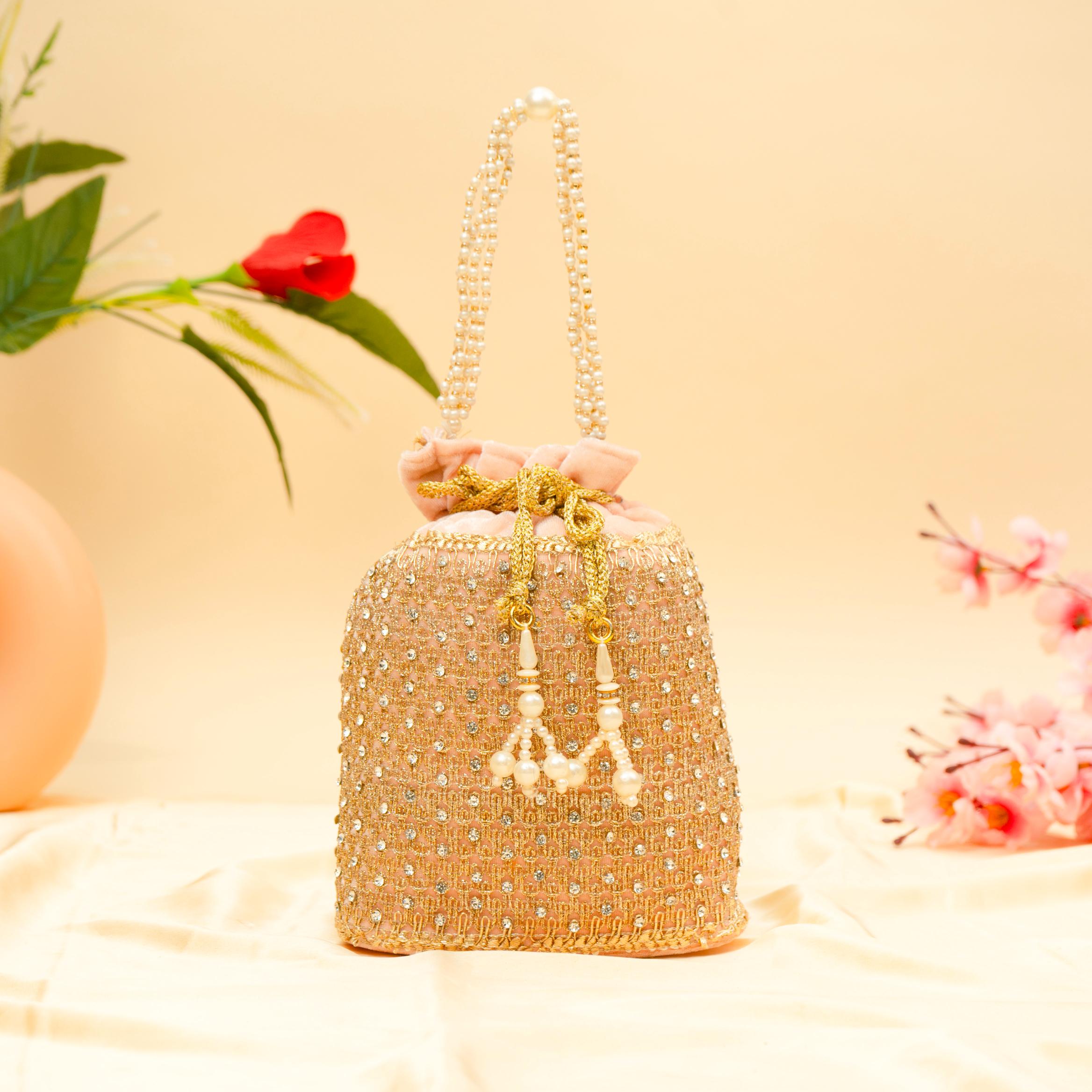 Opulent Thread & Pearl Potli