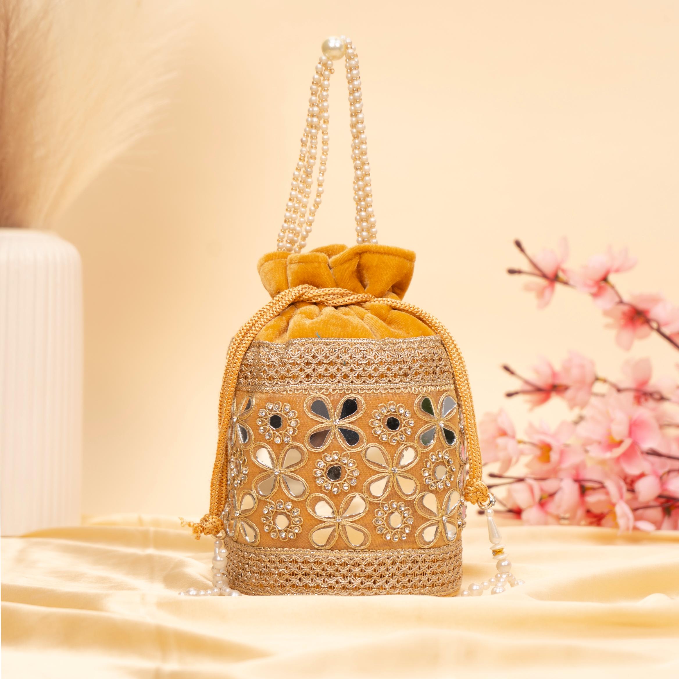 Royal Velvet Shimmer Potli