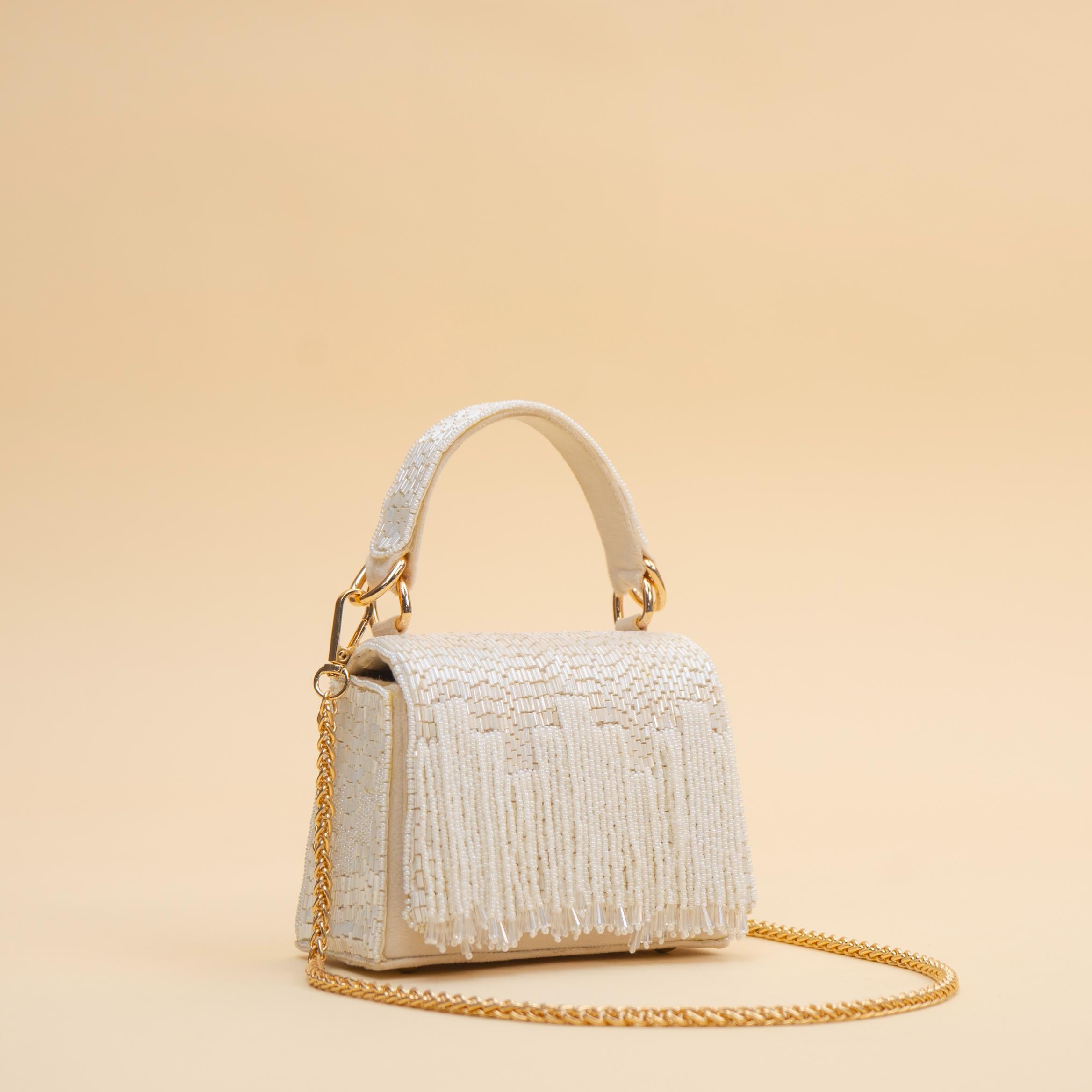 Glitz Fringe Clutch
