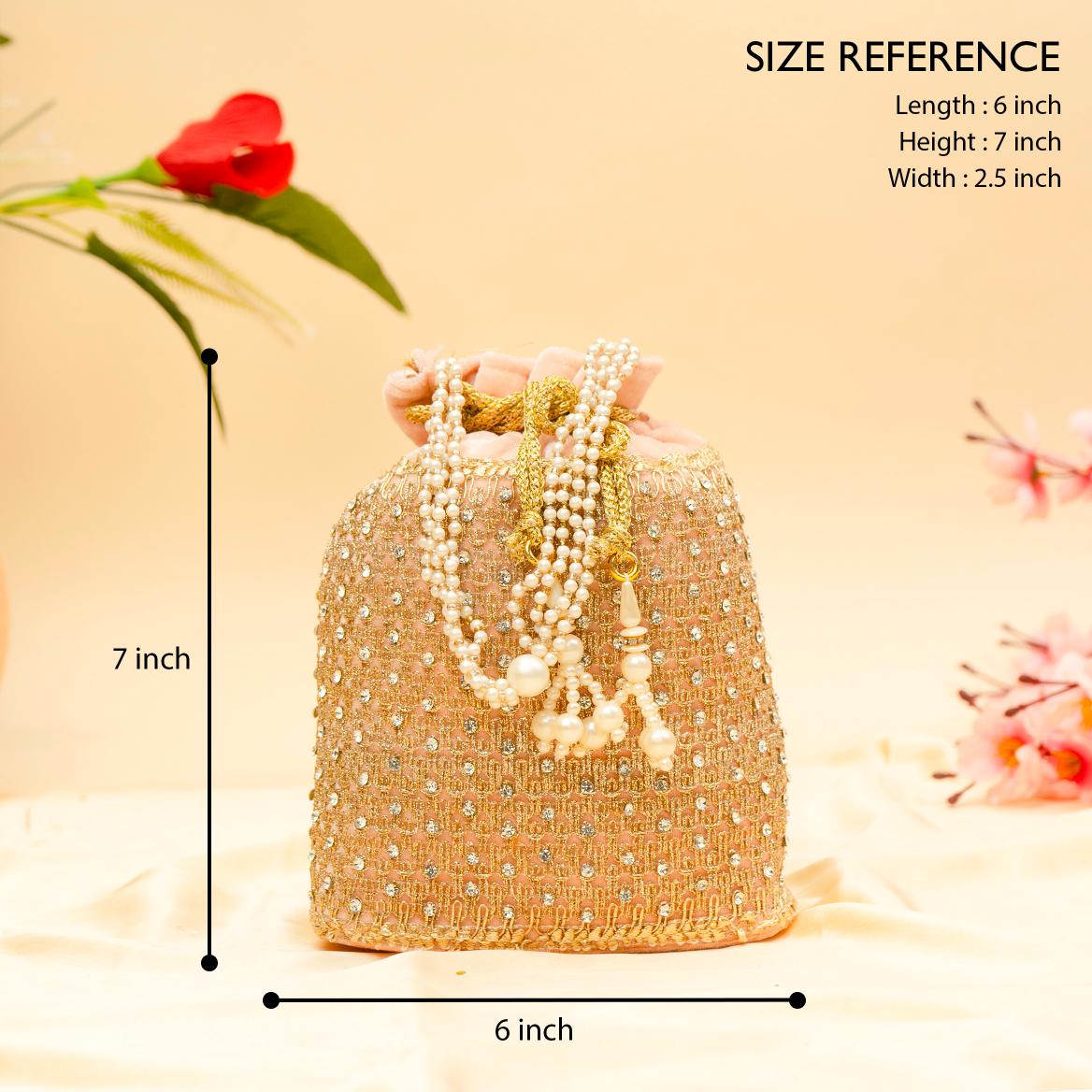 Opulent Thread & Pearl Potli