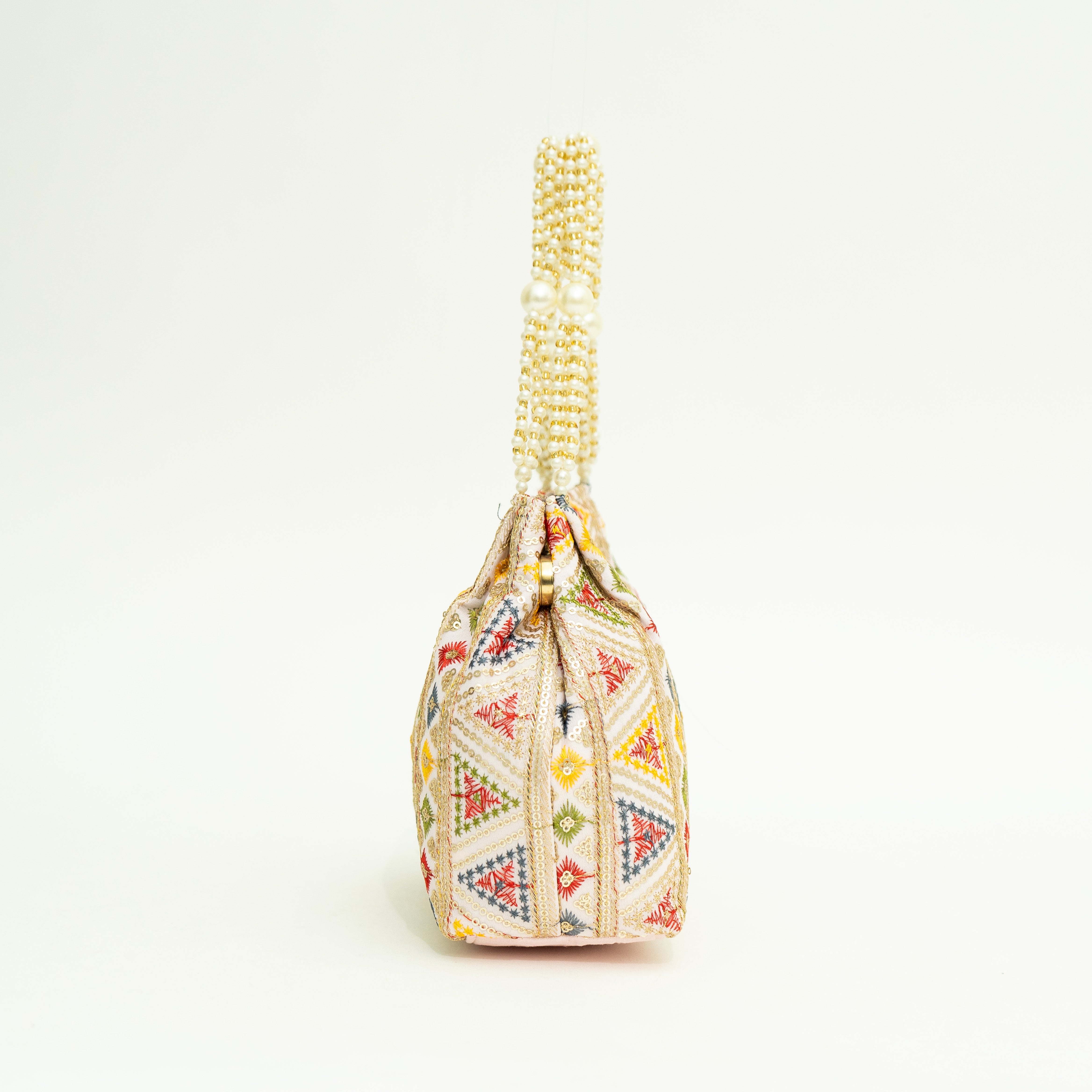 Peach Exclusive Ethnic Handy Potli